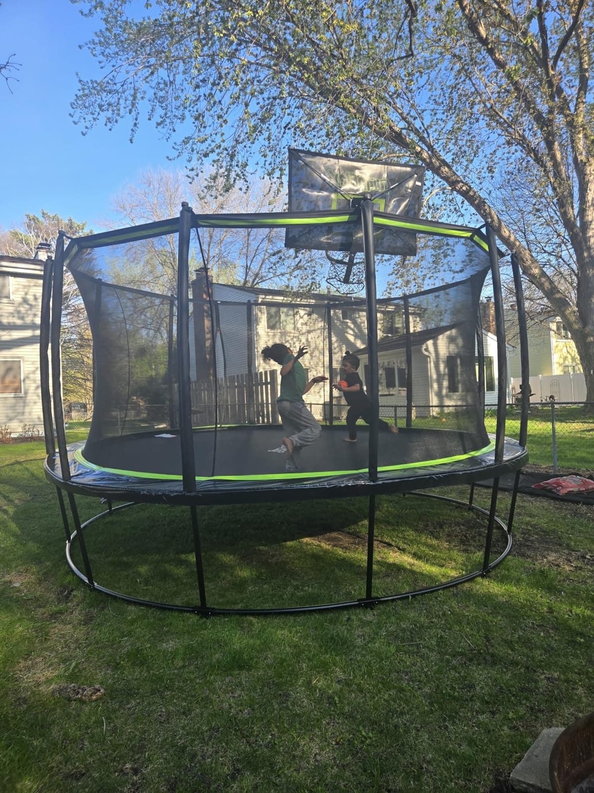 Jumpflex Hero Trampoline, Outdoor 10 FT, 12 FT, 14 FT, 15 FT Round Bouncer with Safety Net, Optional Accessories, Ladder customer photo 1