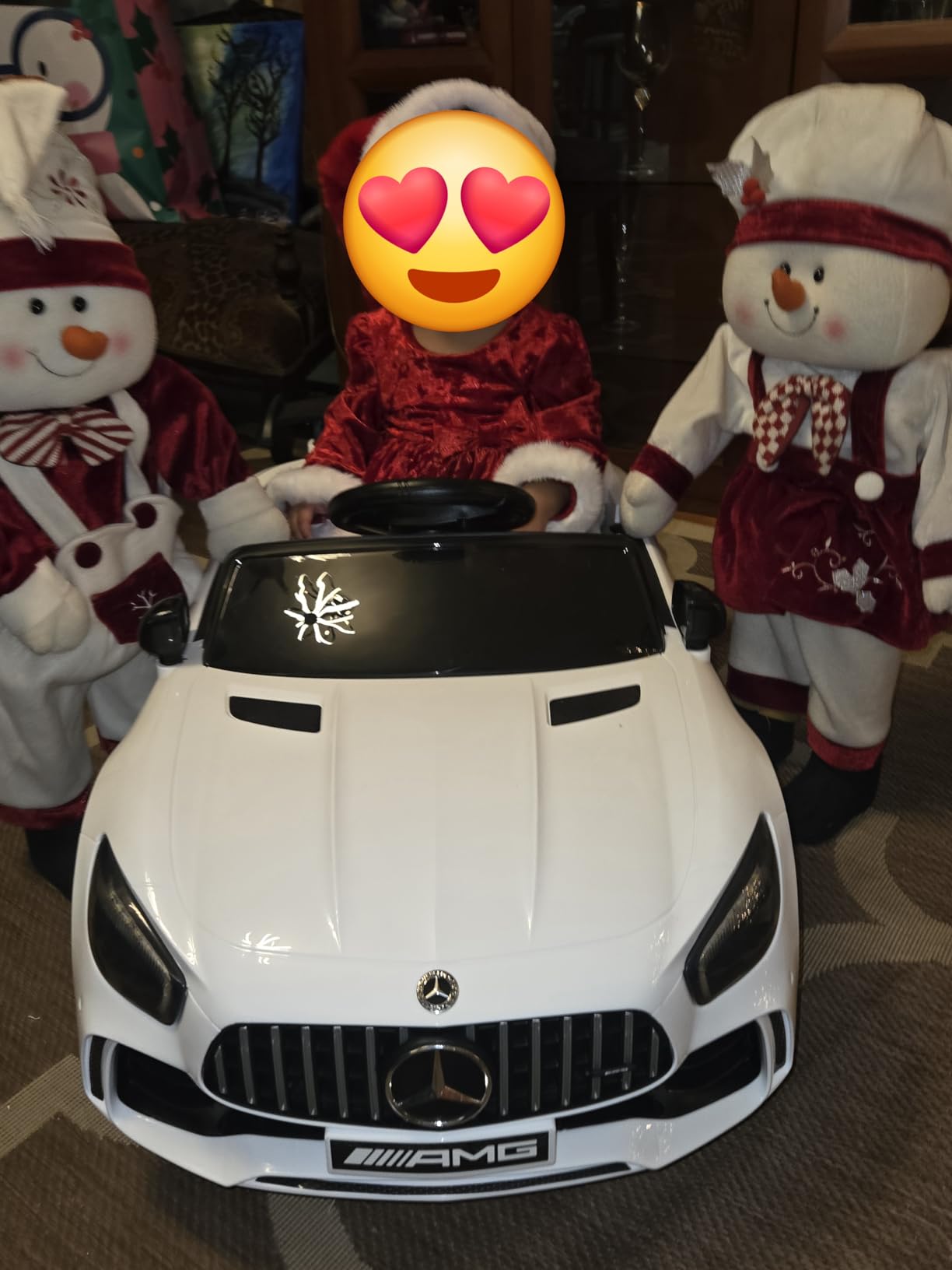 Winado 12V Licensed Mercedes Benz AMG GTR Kids Ride on Electric Car, Black | Electric Vehicle w/Parent Remote, Bluetooth, Wider Seat, LED Lights, Openable Doors, Smooth Start, 3 Speeds customer photo 2