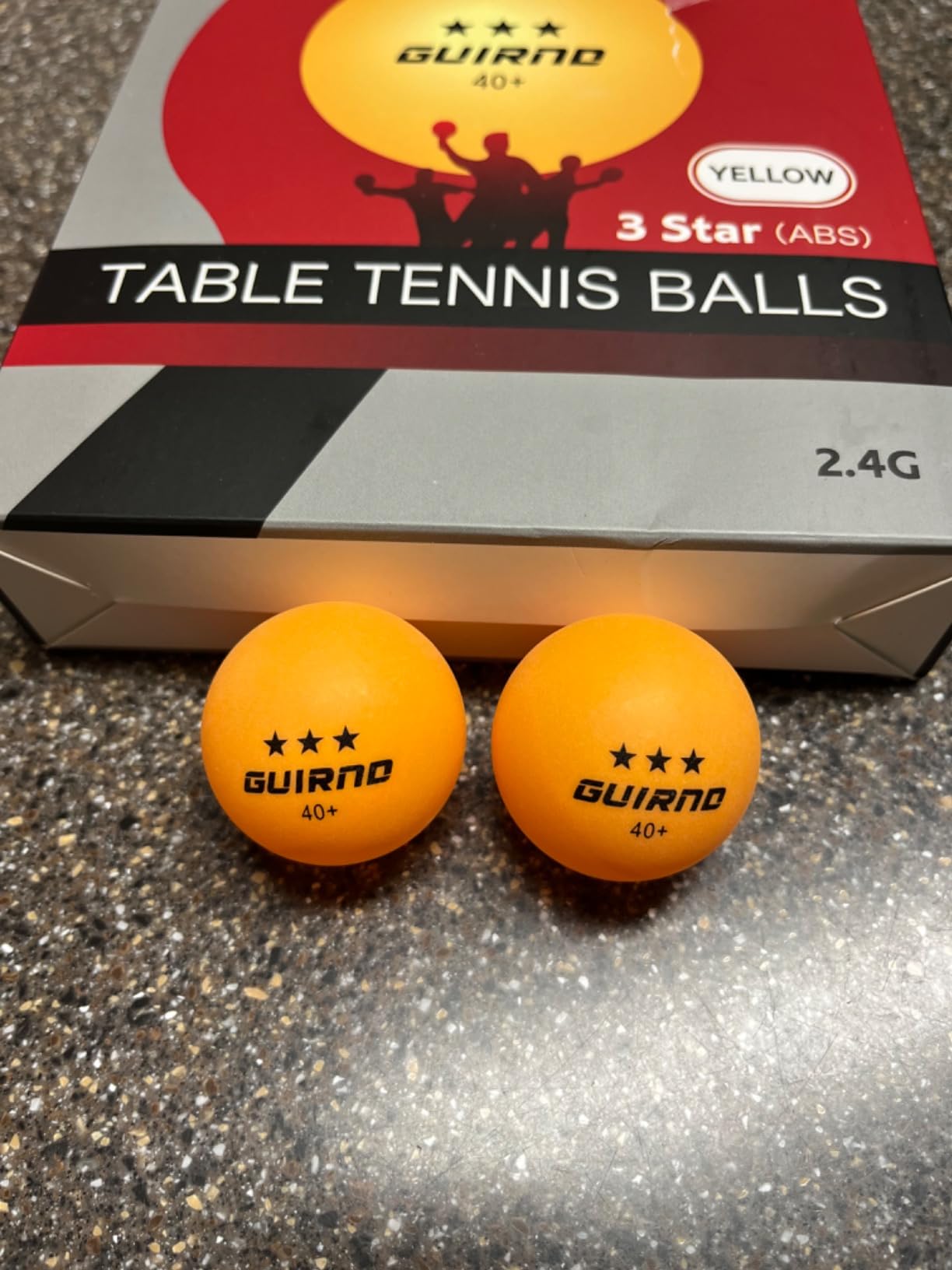 Guirnd 20 Pack Ping Pong Balls, 3 Star Table Tennis Balls, 40+ Pong Ball Competition and Recreational Play, Abs Ping Pong Ball, Games, DIY customer photo 1