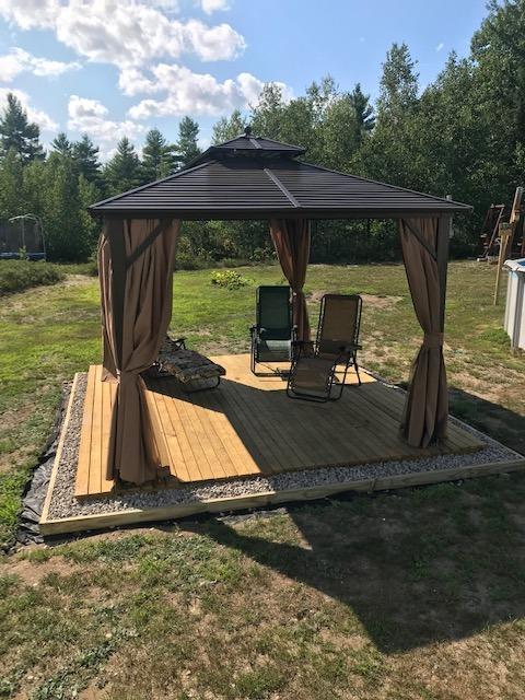EROMMY 10' x 12' Hardtop Gazebo, Aluminum Frame Gazebos with Galvanized Steel Double Roof, Permanent Outdoor Metal Pavilion with Curtain and Netting for Patio, Lawn, Deck customer photo 1