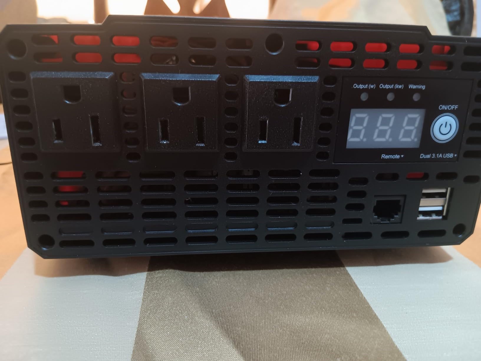 Ampeak 2000W Power Inverter, Remote Controller, 89% Efficiency | 4000W Surge, 3 AC Outlets, Dual USB, LCD Display, 52dB, 11 Protections, for Truck RV Car Camping customer photo 2