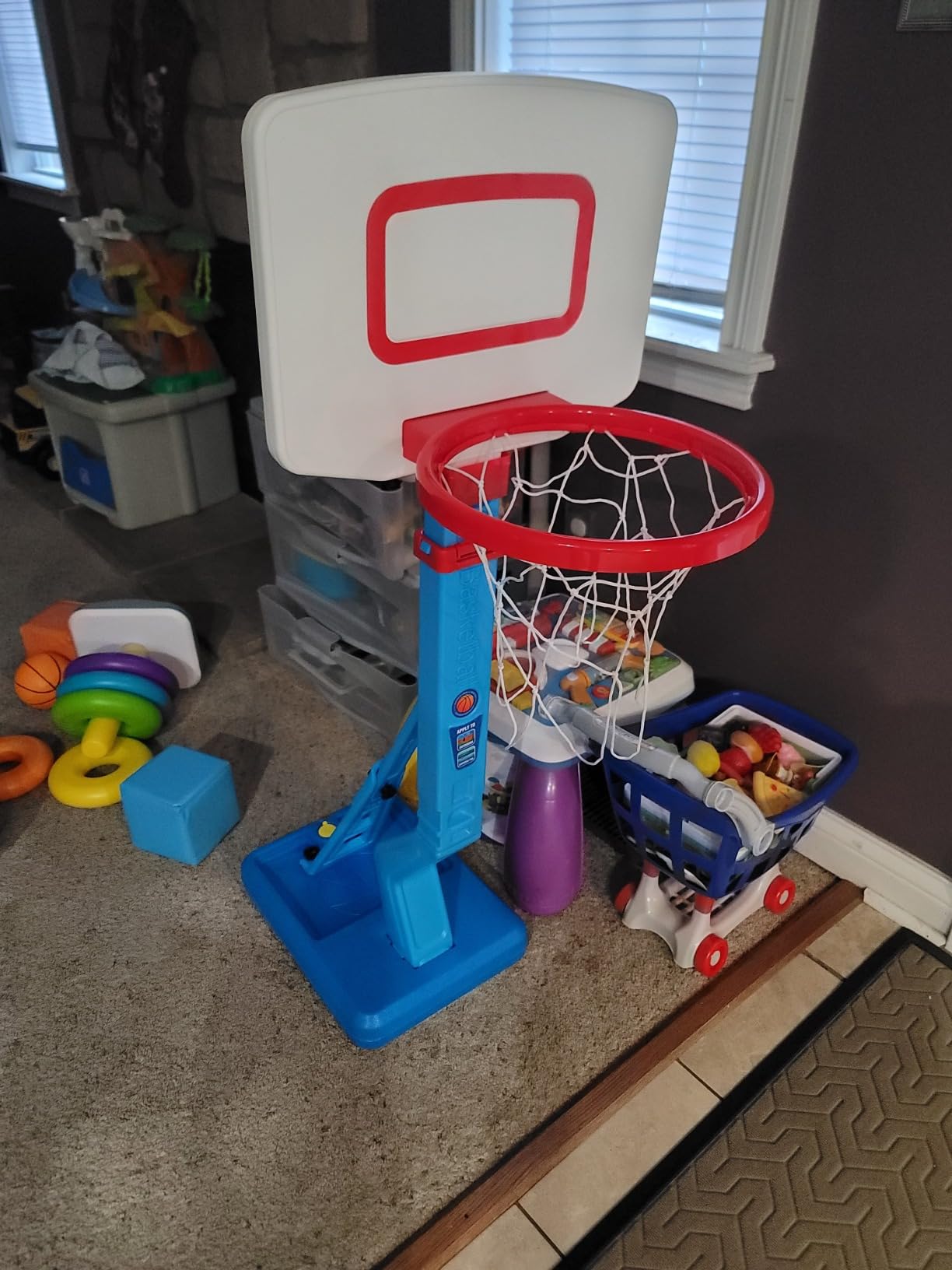 Toddler Basketball Hoop- Mini Kids Basketball Hoops Toy for Indoor Outdoor customer photo 2