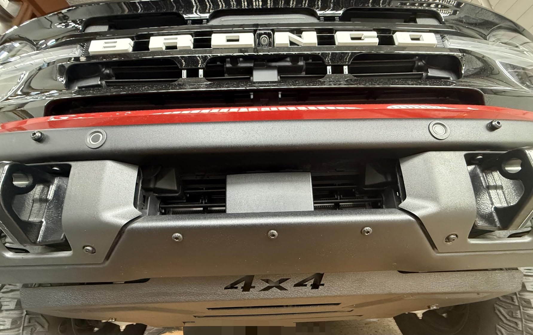 YZONA for Ford Bronco Front Skid Plate Steel Bumper Cover Compatible with 2021 2022 2023 2024 2025 2026 Ford Bronco 2 Door & 4 Doors, Bolt-on Lower Guard Plate Off-Road Engine Protection customer photo 2