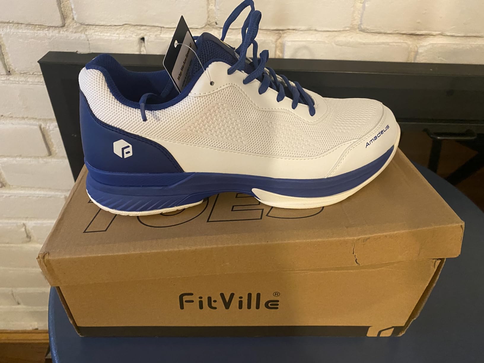 FitVille Wide Pickleball Shoes for Men Tennis Shoes Sneakers for All Court Racquetball Athletic Shoes for Racquet Sport | Arch Support & Wide Toe Box customer photo 1