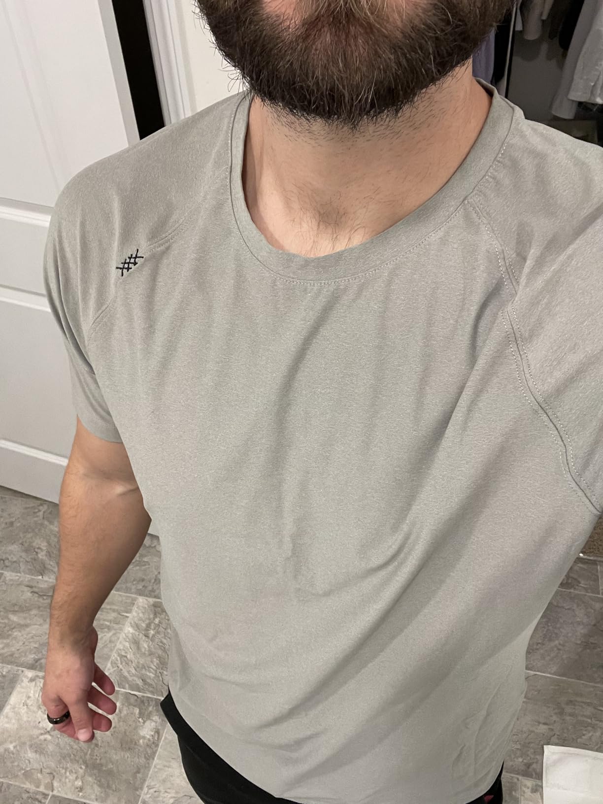 Men's Reign Workout Shirt - Moisture Wicking Gym T Shirt, Lightweight Anti-Odor Athletic Shirt for Men, UPF 50+ customer photo 1