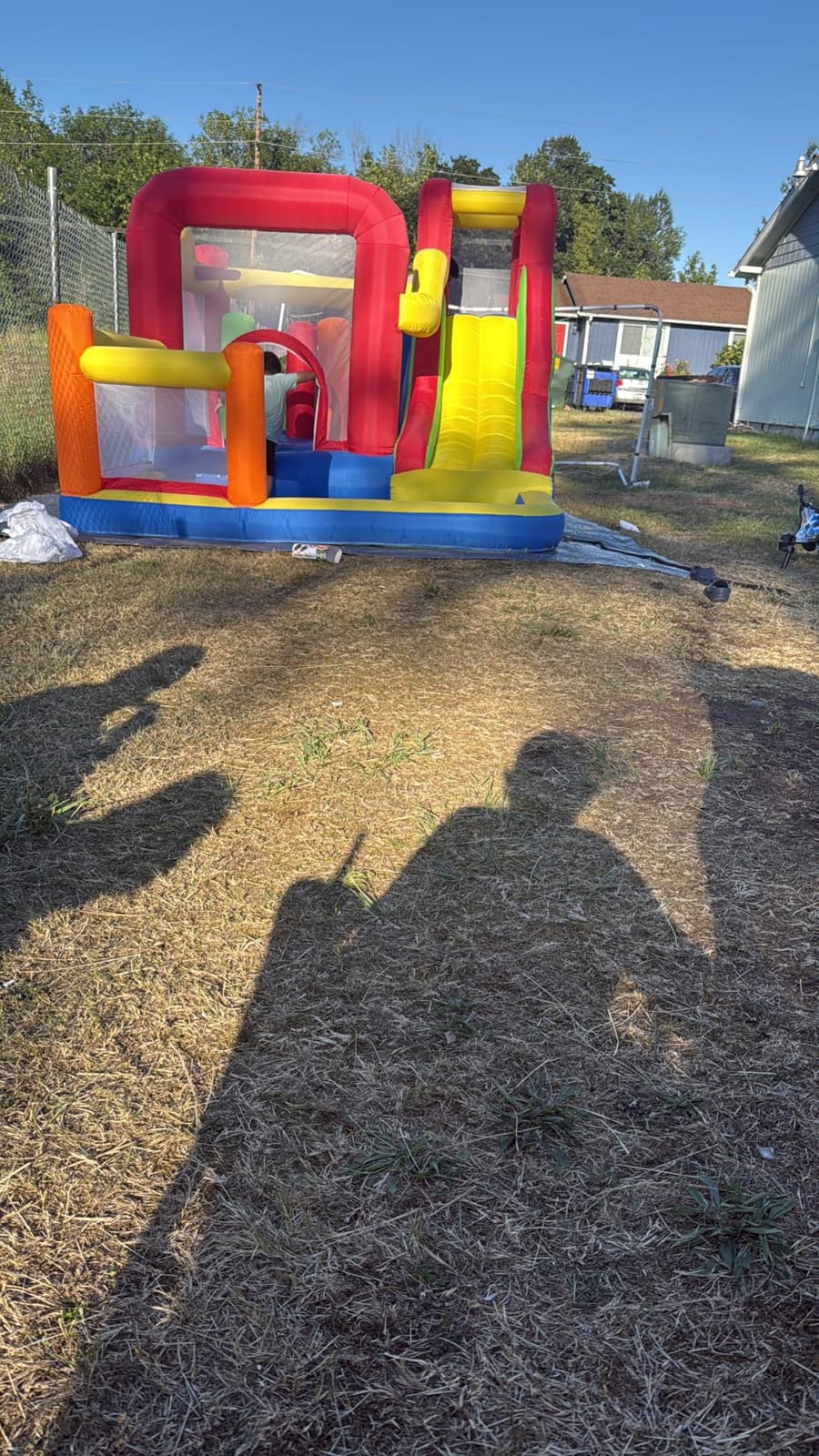 Hongcoral Bounce House, Inflatable Bounce Castle with Blower for Kids, Blow Up Jumping Bouncer with Slide, Climbing Wall, Obstacles, Trampoline, Ball Pit Pool for Indoor Outdoor customer photo 2