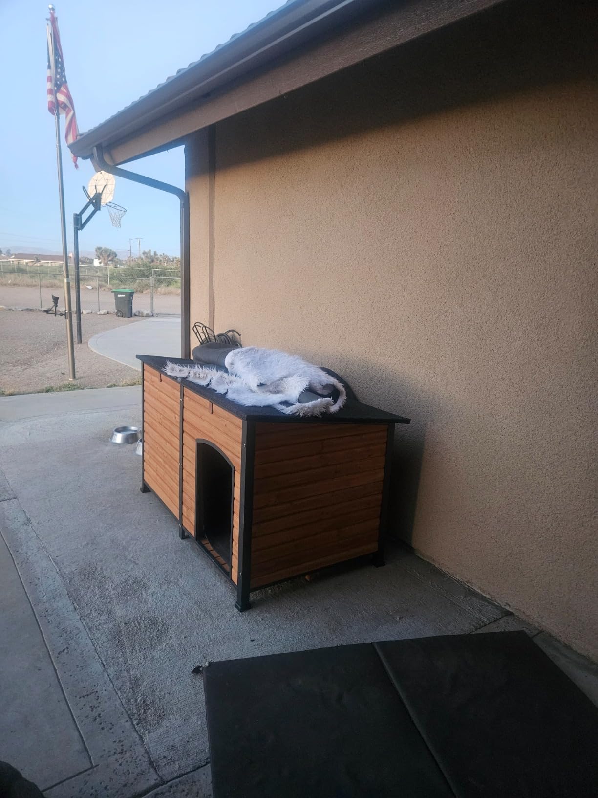 Aivituvin Heated Dog House Outdoor with Heating Pad 59