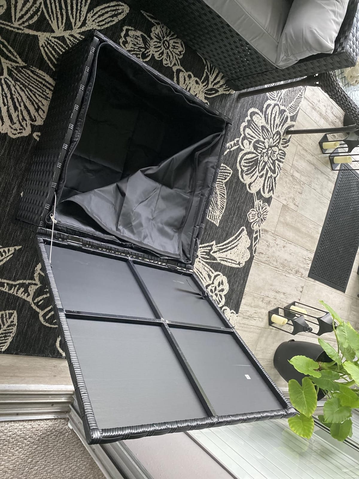 Rattaner 3 Pieces Patio Furniture Set Outdoor Sectional Wicker Patio Furniture Patio Couch with Ottoman and Outdoor Table All-Weather Anti-Slip Cushions Waterproof Covers, Light Grey customer photo 1