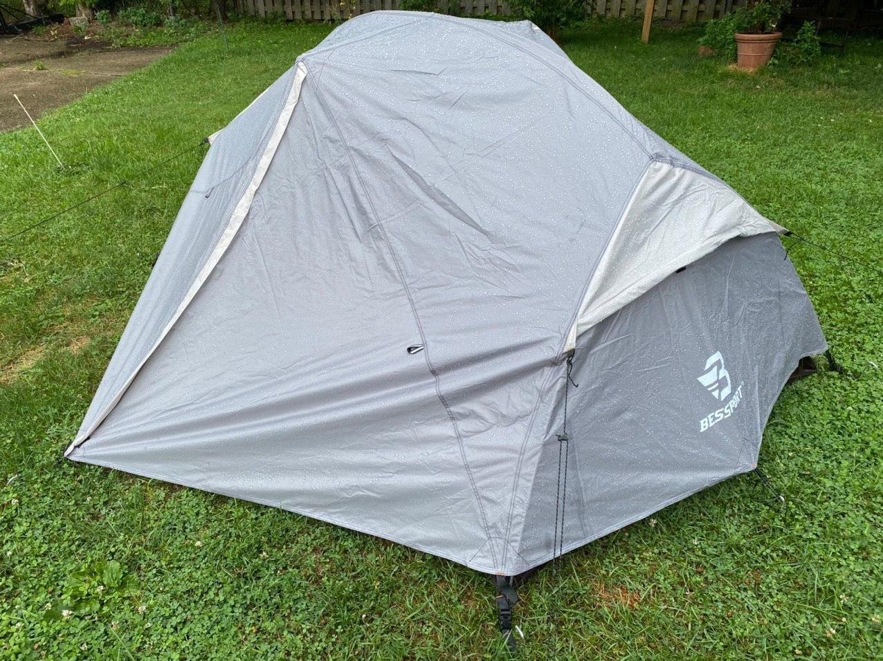 Bessport Camping Tent for 2-3 Person, Lightweight Backpacking Tent Waterproof Windproof Two Doors Easy Setup Double Layer Outdoor Tents for 3 to 4 Seasons, Suitable for Outdoor,Hiking,Camping customer photo 1