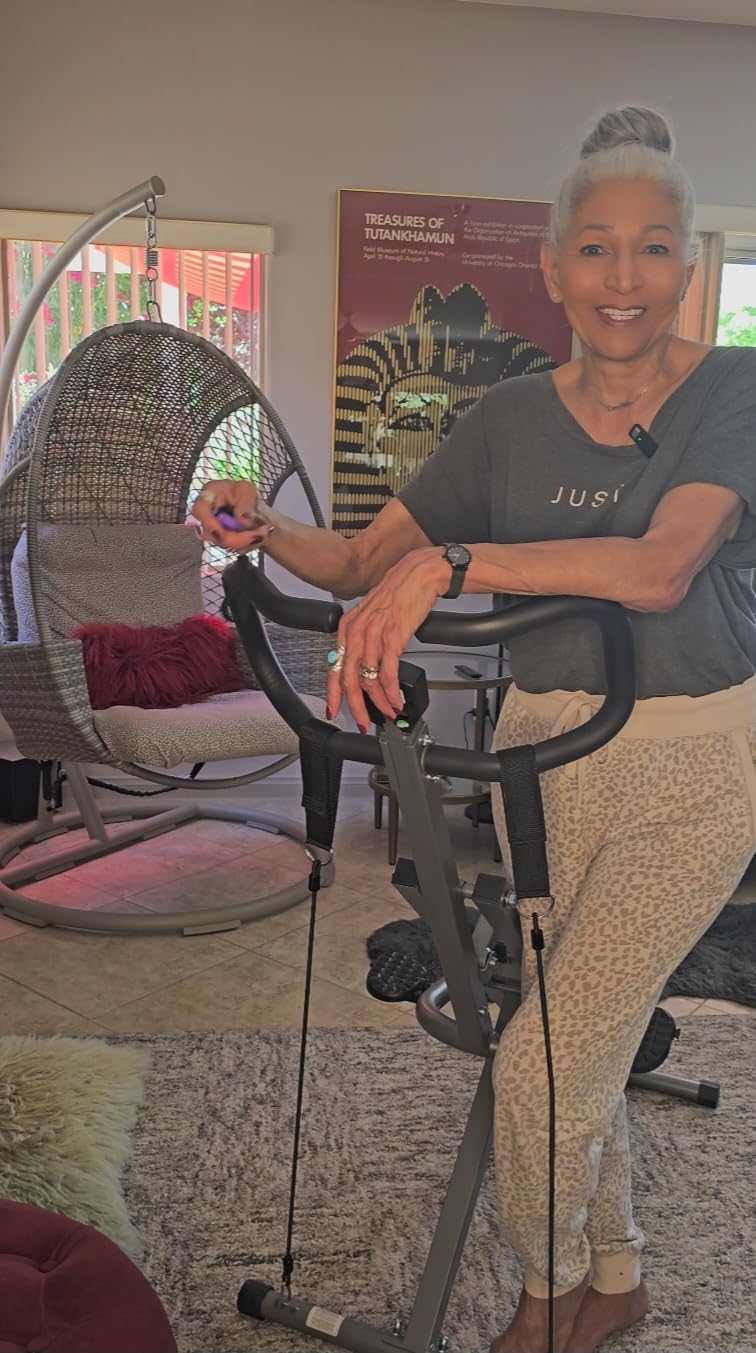 Sunny Health & Fitness Row-N-Ride Trainer for Full-Body Home Exercise customer photo 2