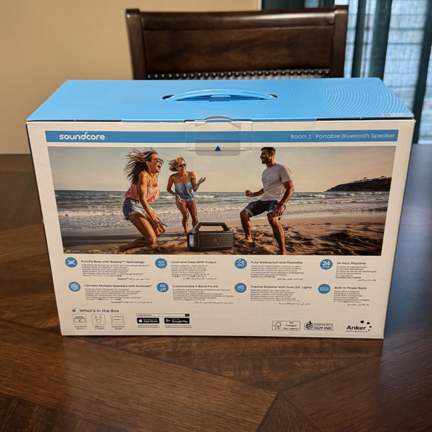 Soundcore Boom 2 by Anker, 80W Outdoor Bluetooth Speaker, 24H Playtime customer photo 2