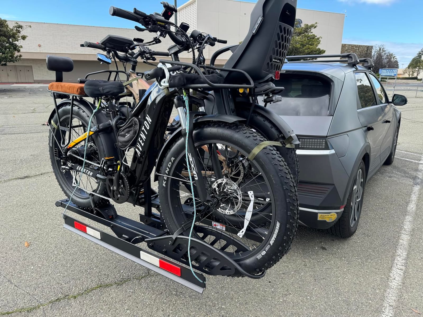 CyberRack E2 Hitch eBike Rack with Ramp – 2-Bike Electric Bike Carrier, 200 lb Capacity, Foldable Platform Mount for Cars, Trucks, SUVs, Vans & RV with 2” Receiver, Fits Up to 5” Fat Tire E-Bikes customer photo 1
