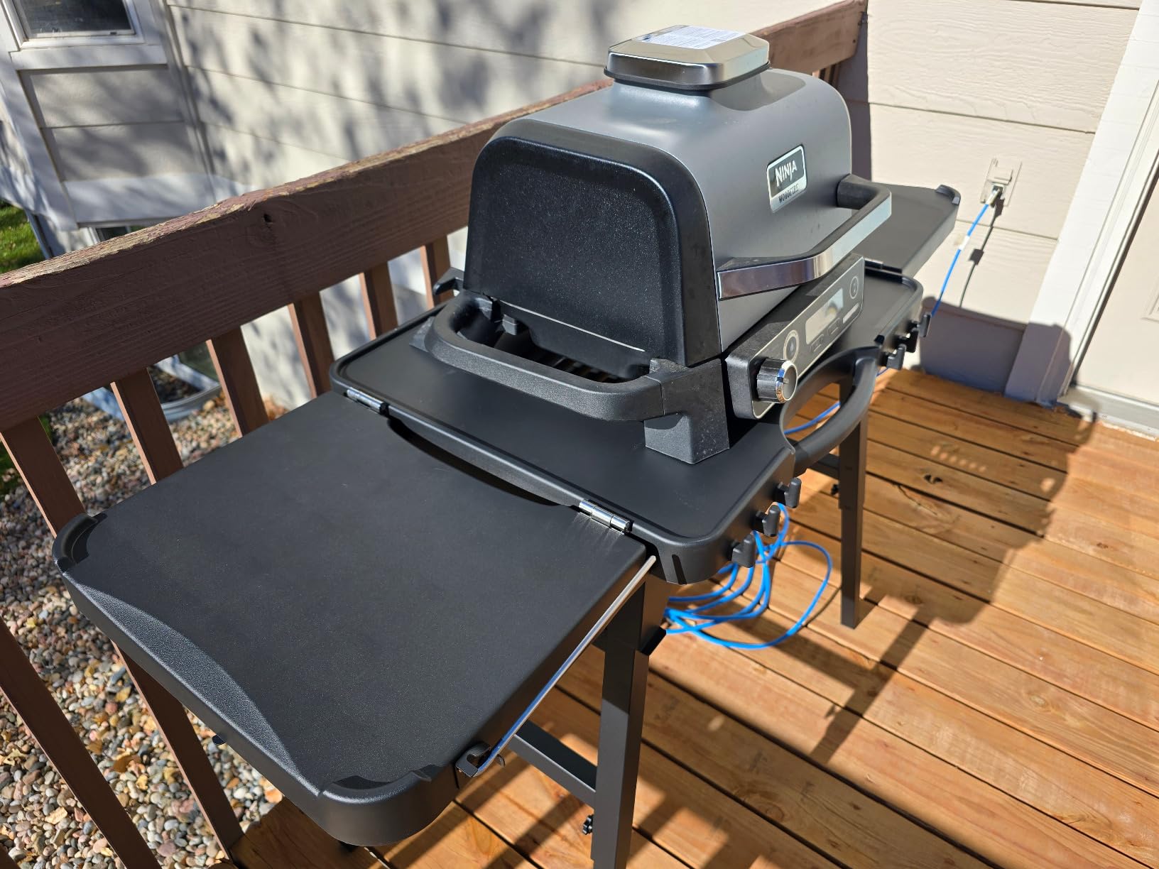 Hisencn 3-Tier Pizza Oven Table, Stainless Steel Outdoor Grill Prep Cart customer photo 1