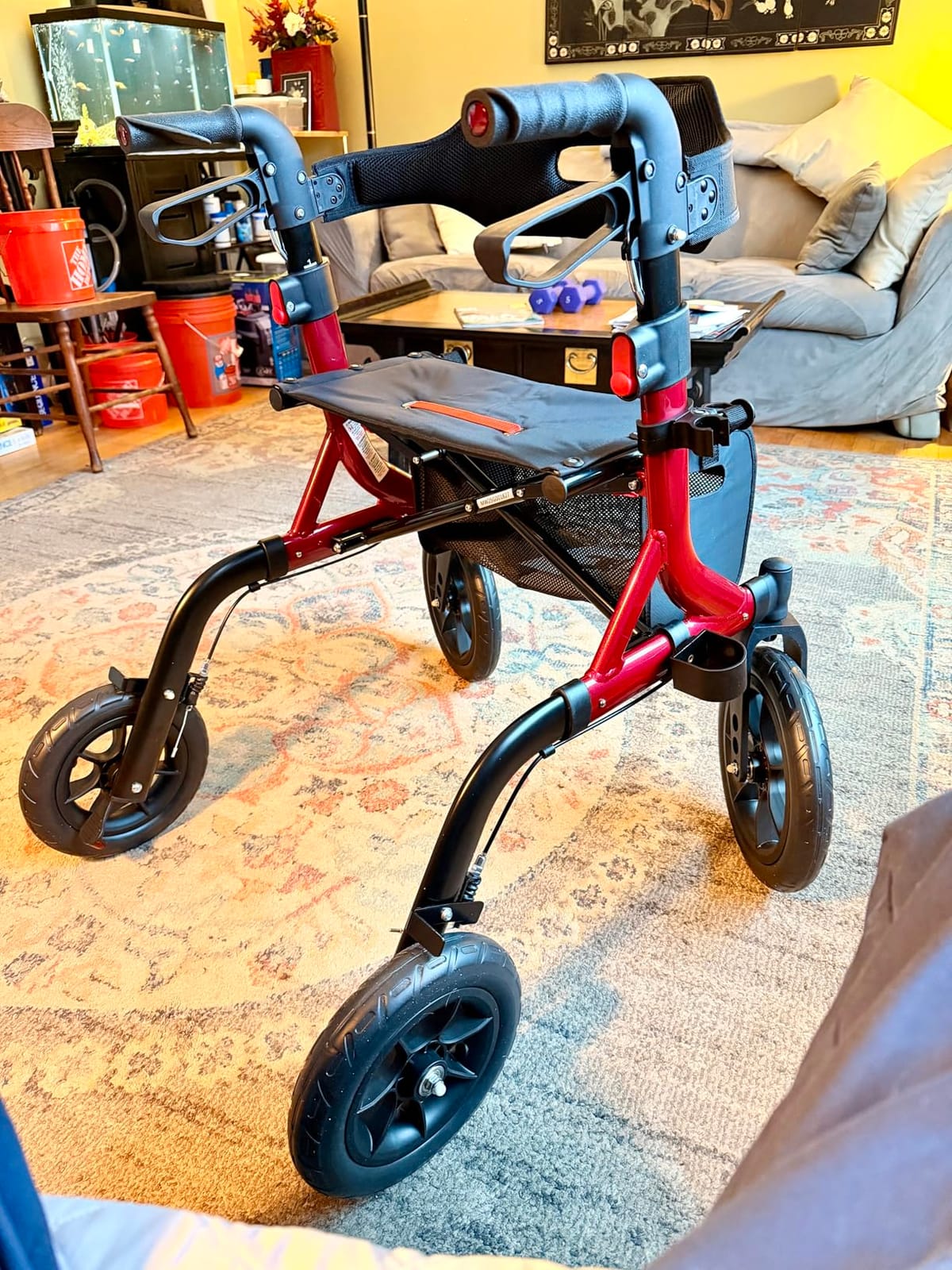 MAXWALK Walkers for Seniors, Foldable Rollator Walker with Seat & Backrest customer photo 1
