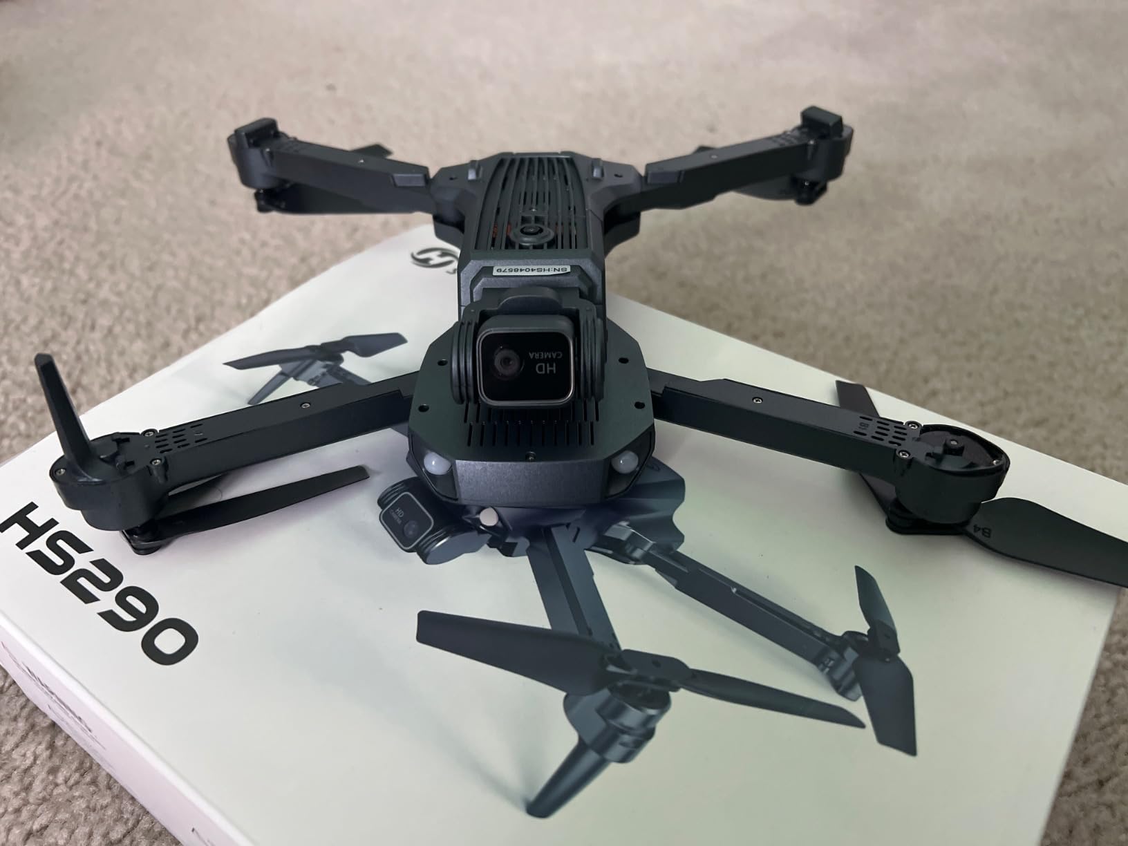 Holy Stone FPV Drone with 1080P HD Camera for Beginner Adults and Kids, HS280D Foldable RC Quadcopter with Brushless Motor, Optical Flow, Tap Fly, Voice Control, Gesture Selfie, 2 Modular Batteries customer photo 1