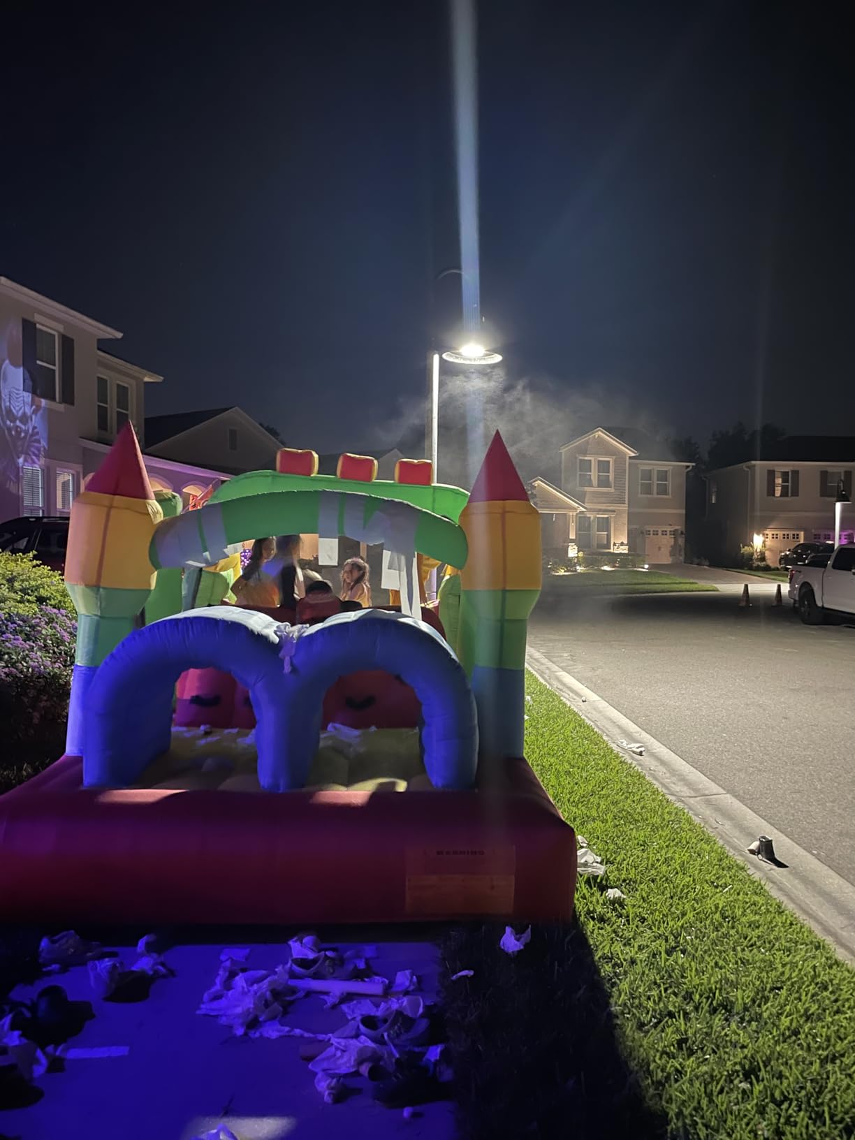 Whubefy Bounce House for Big Kids 8-12, 18 x 8.2FT Kids 3-6 Inflatable Obstacle Course w/Dual Tunnels, Large Slide, Climbing, Obstacles and Bounce Area Castle for Birthday Party, Fun Racing Game customer photo 1