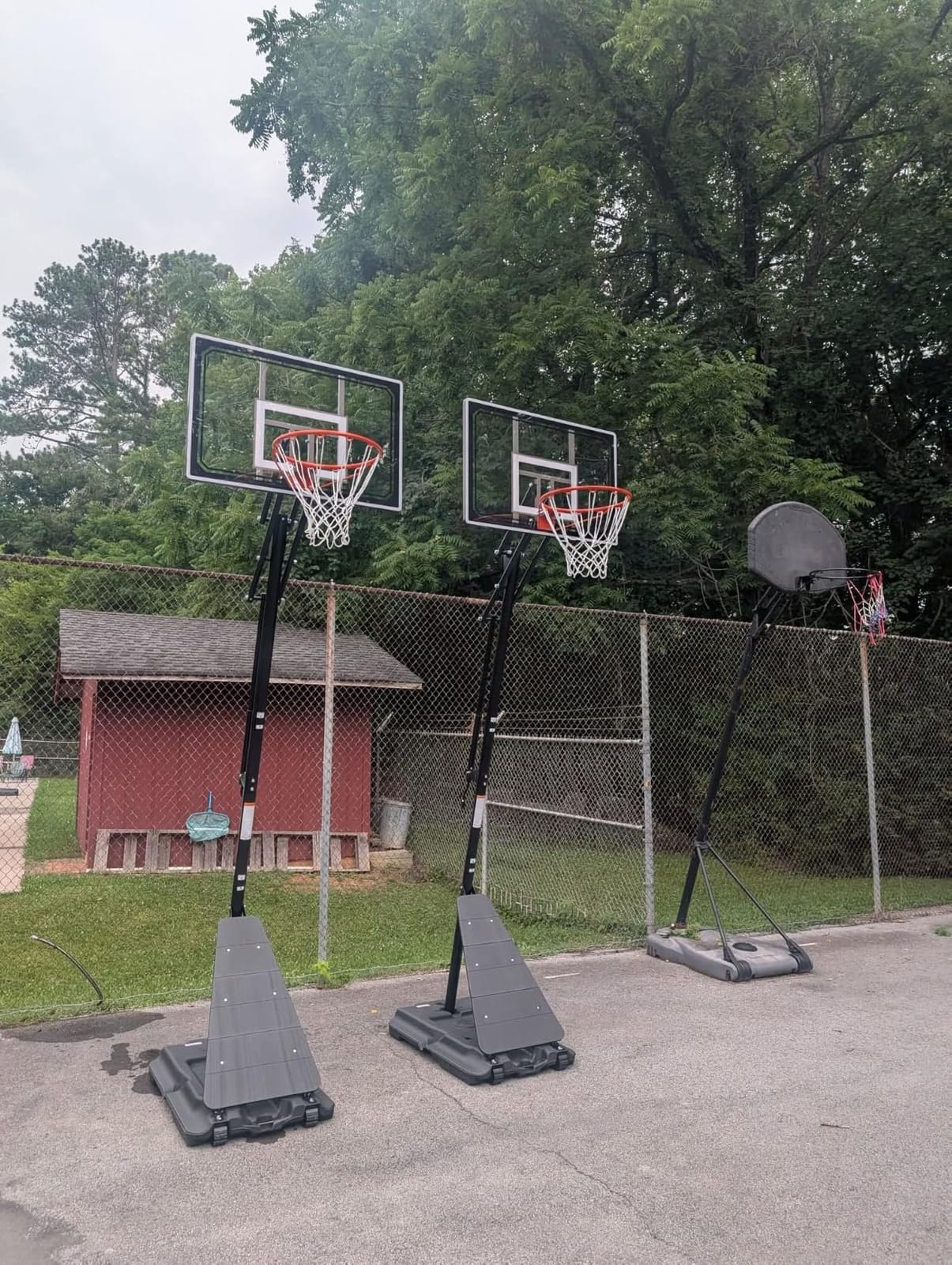 Skytime Basketball Hoop, 44&47IN Portable Basketball Hoop Outdoor customer photo 2
