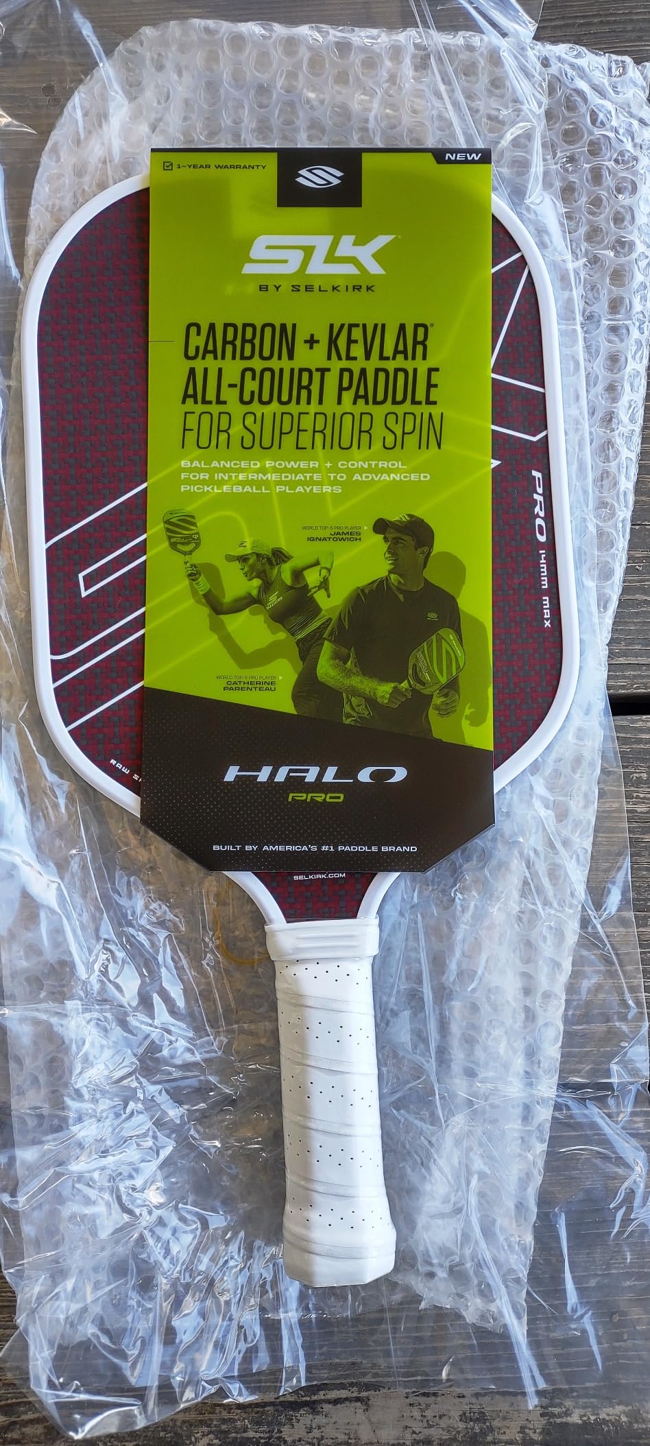 Selkirk Sport SLK Halo Pickleball Paddles | T700 Raw Carbon Fiber Paddle customer photo 1