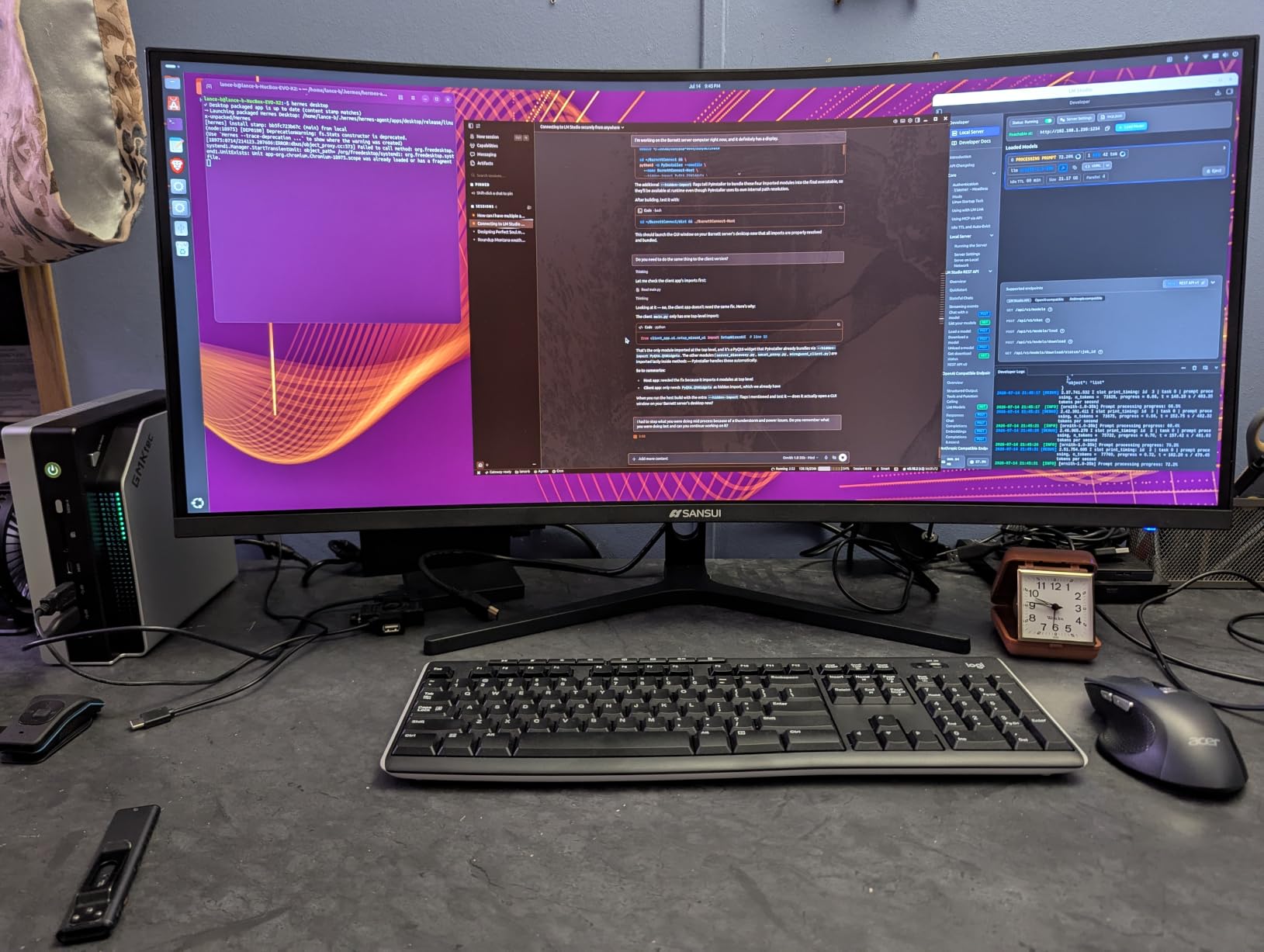 SANSUI 34-Inch Curved Gaming Monitor UWQHD 3440 x 1440P 200Hz Ultrawide customer photo 1