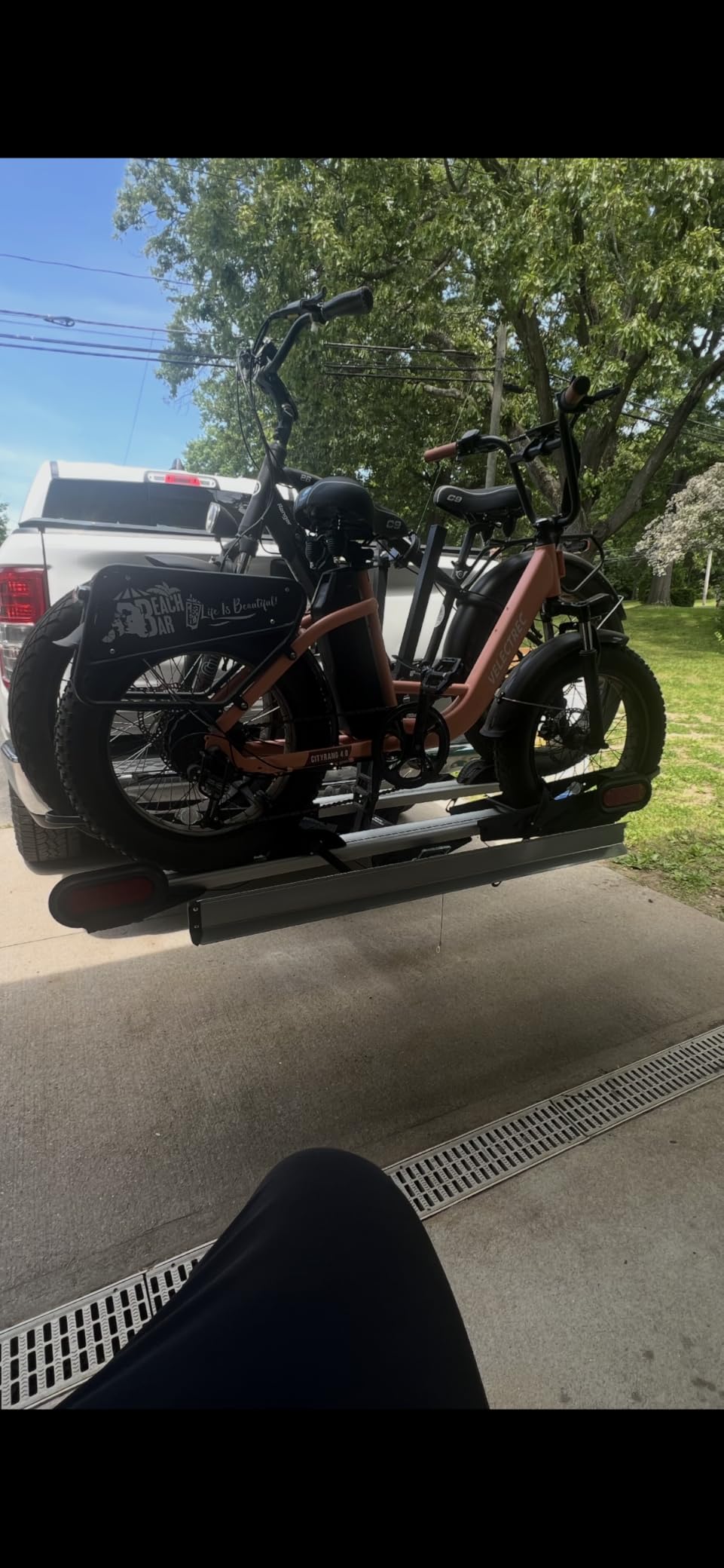 Young Hitch Mount Bike Rack with Ramp, 200 lbs. Capacity for 2 E-Bikes, Fat Tire and Standard, fits Cars, SUVs, RVs, Trailers with 2 Inch Receiver customer photo 1