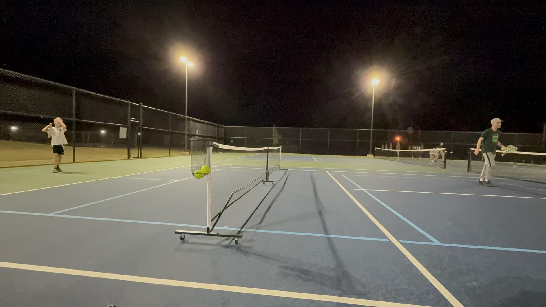 BAGAIL Portable Pickleball Net Set, 22 FT Regulation Size Pickle Ball Net with Ball Collector, 4 Balls and Carry Bag, Easy Setup for Outdoor Indoor Driveway customer photo 2