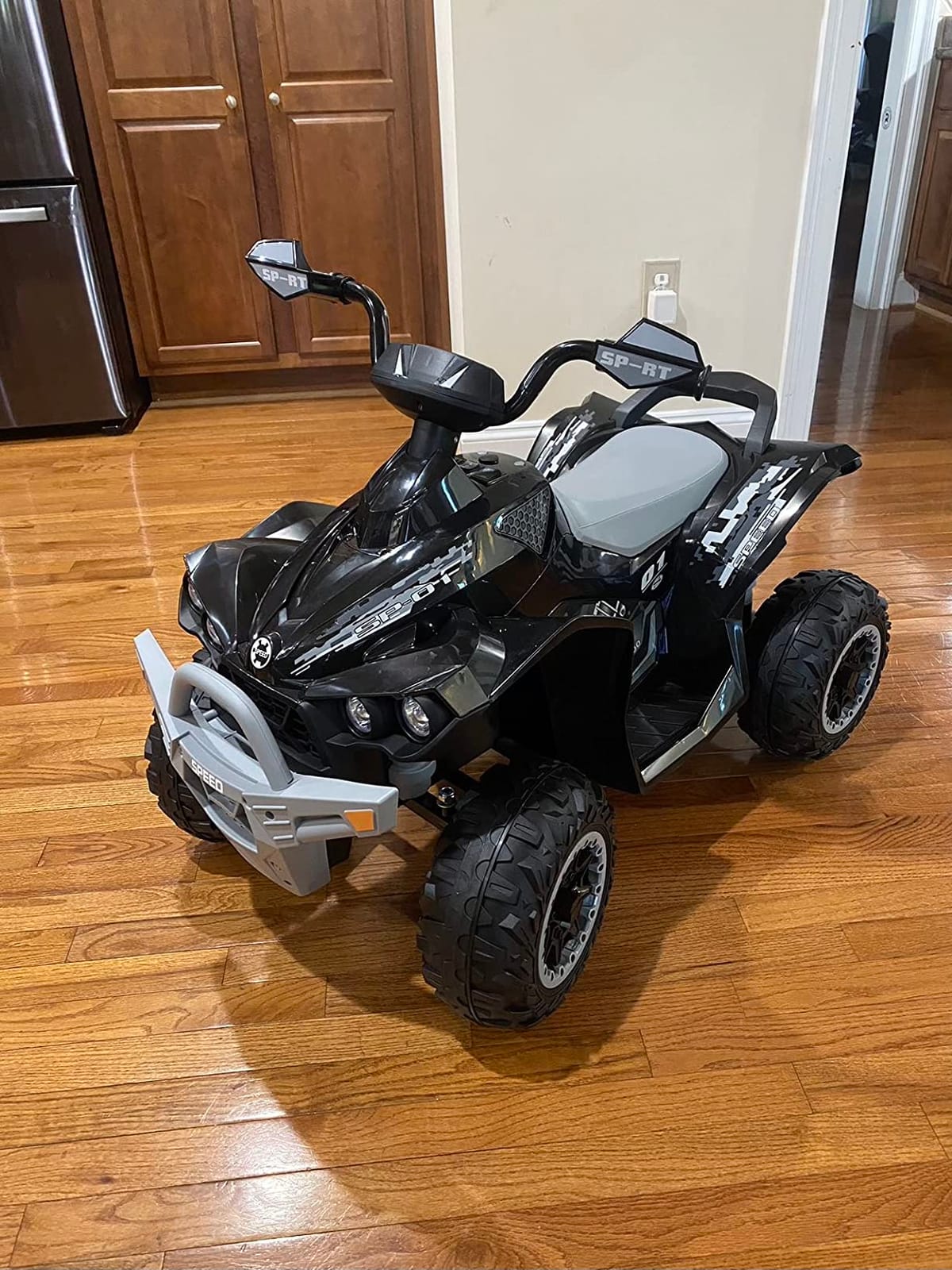 INFANS Kids ATV, 12V 4 Wheeler Ride on Toy, Dark Black customer photo 1