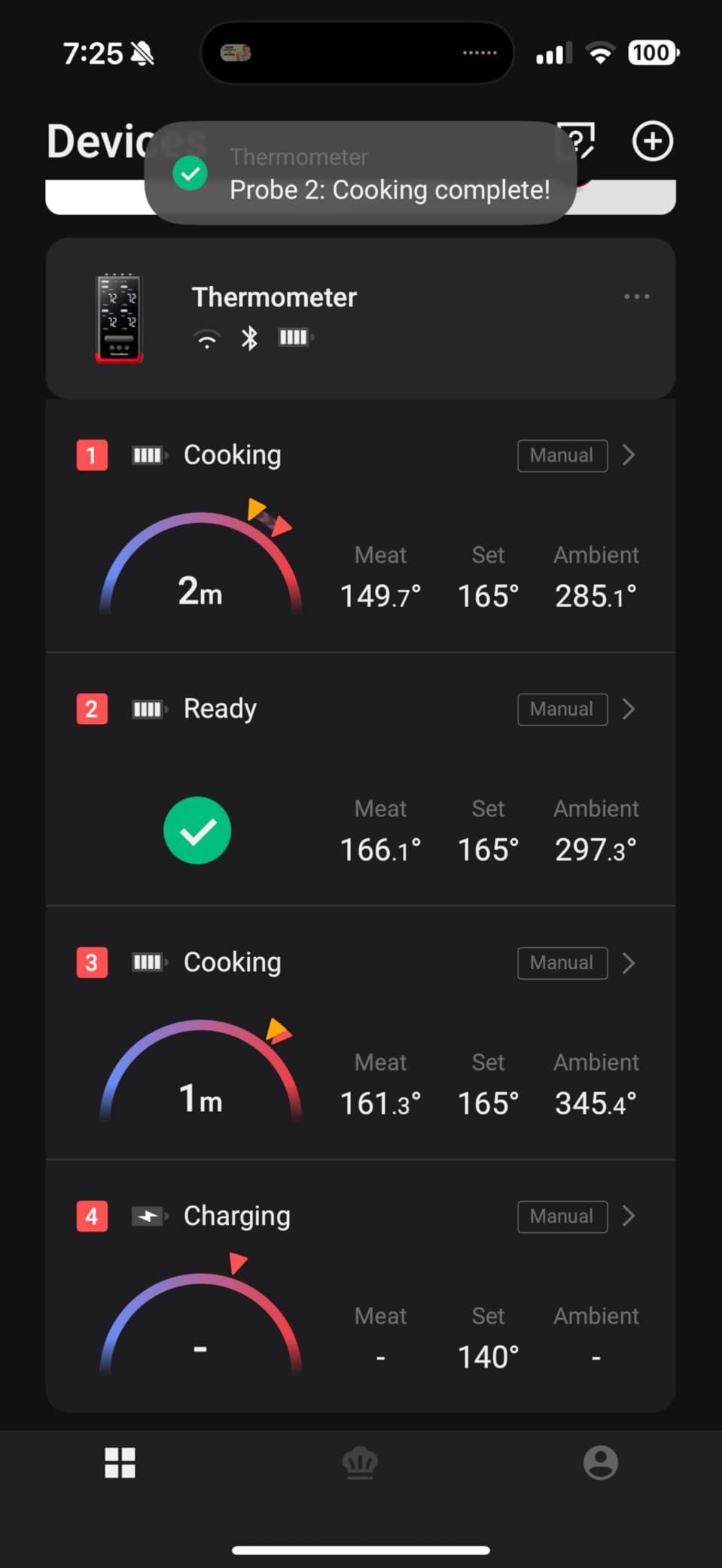 ThermoMaven WiFi Wireless Meat Thermometer, 2 Probes, Smart Base, 6 Sensors customer photo 1