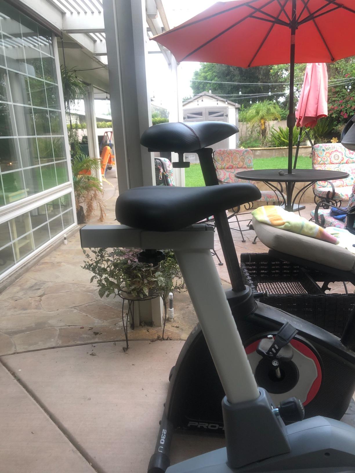 Sunny Health & Fitness Smart Magnetic Upright Exercise Bike for Home Cardio customer photo 1