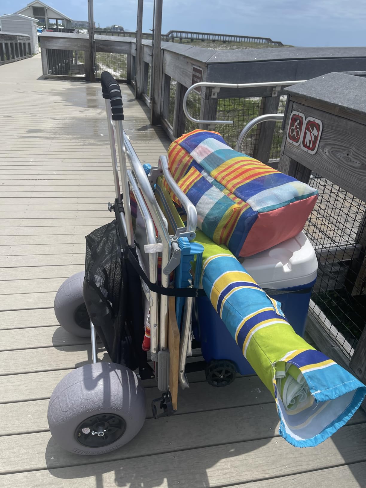 VEVOR Beach Dolly with Big Wheels for Sand, 29.9