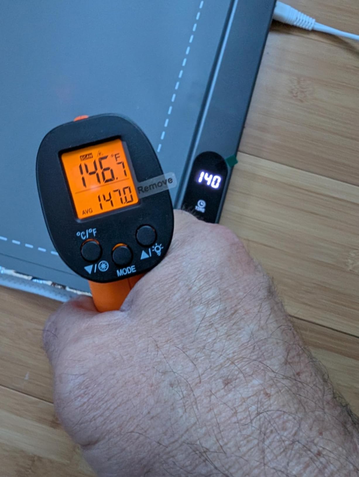 TempPro TempScan Infrared Thermometer Gun with Super Long Meat Probe customer photo 2