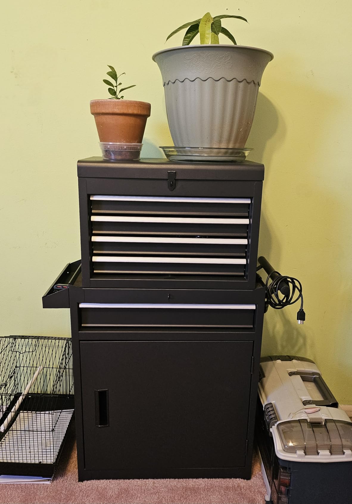 AirWire 5-Drawer Rolling Tool Chest Black customer photo 2
