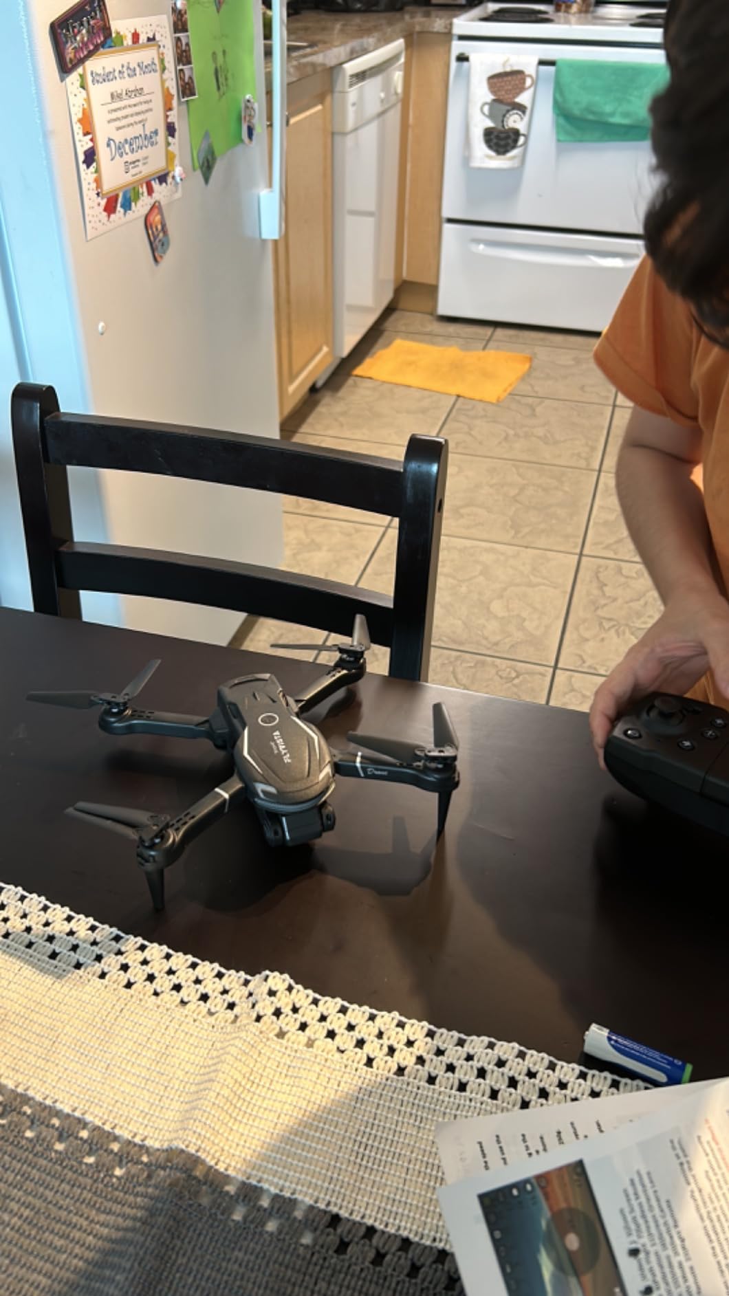 FLYVISTA Cool Mini Drone with Camera for Kids Adults Beginners, 1080P FPV Camera Remote Control Drone for Kids with 2 Batteries, One-Click Take Off/Landing, Altitude Hold, Headless Mode, 360° Flips, 3-Gear Speeds , Emergency Stop, Toys Gifts for Adults Beginner and Kids customer photo 2