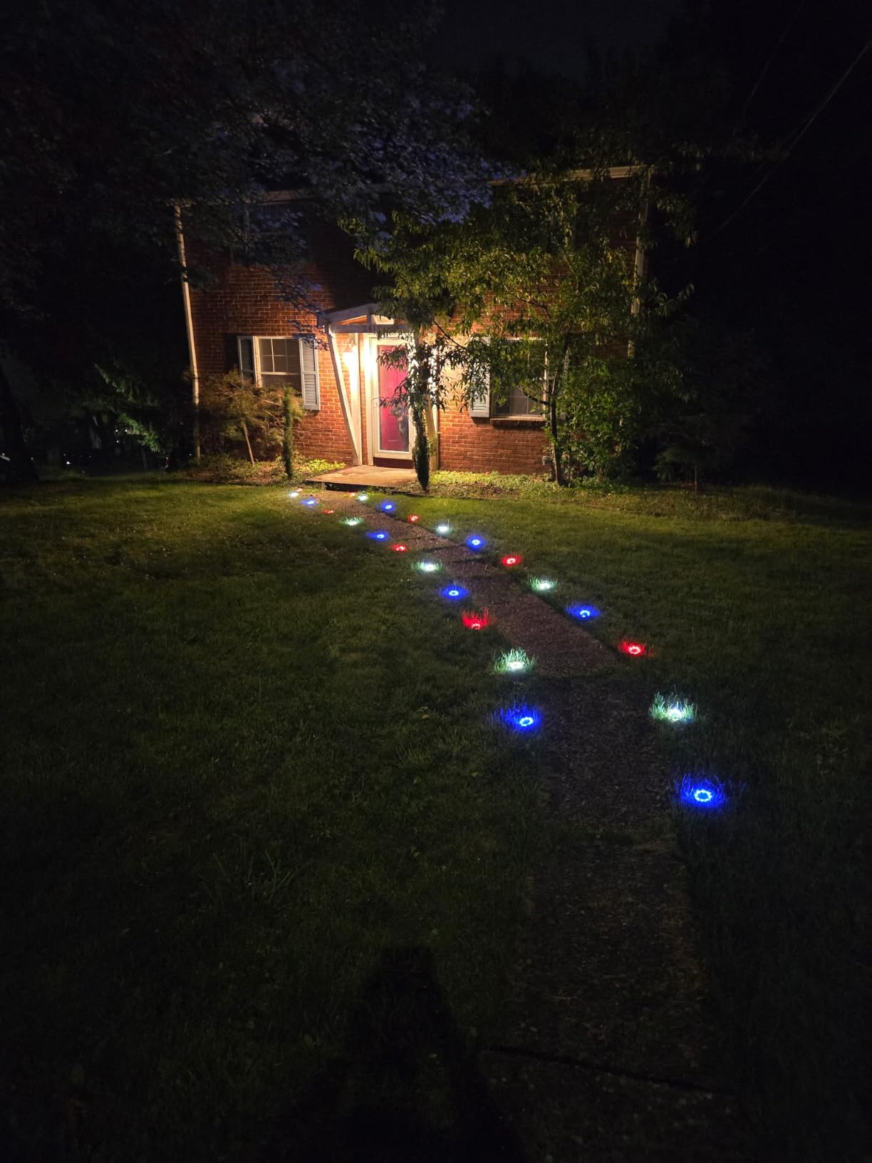 btfarm 16 Pack Solar Lights Outdoor Waterproof, 8 LED Solar Ground Lights customer photo 2