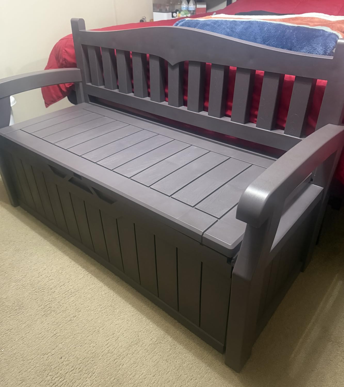 Devoko 80 Gallon Storage Bench Deck Box Waterproof&Lockable customer photo 1