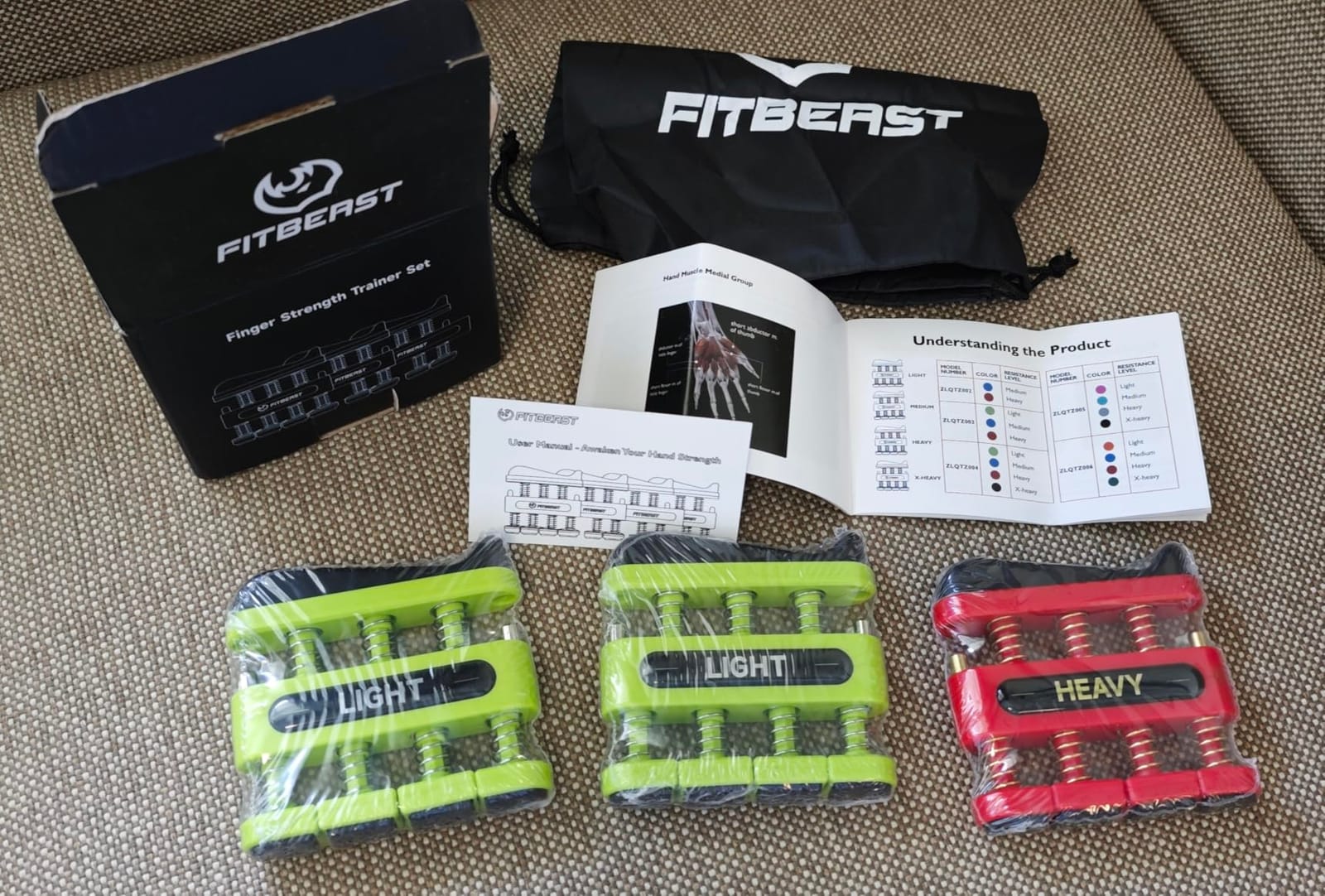FitBeast Finger Strengthener, Finger Exerciser, Hand Exerciser for Improve Dexterity and Strength in Fingers, Hands, Forearms–Grip Strength Trainer for Musicians, Climbers customer photo 2