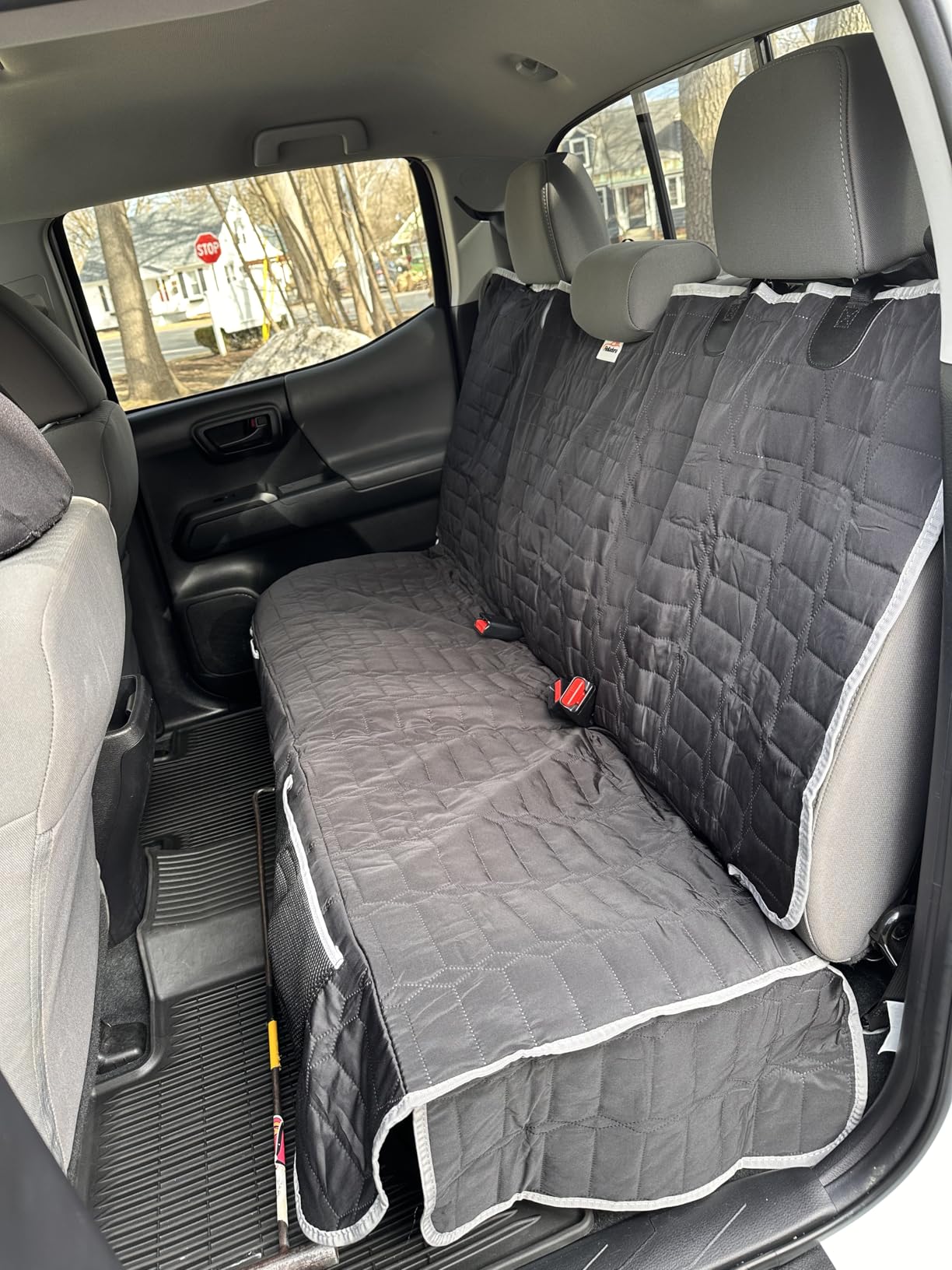 Reliadura Dog Car Seat Cover for Back Seat,Washable Bench Seat Cover for Truck,Waterproof Nonslip Backseat Cover Protector for F150/Ram1500/GMC Sierra/Chevrolet Silverado,Car Seat Covers for Dogs customer photo 1