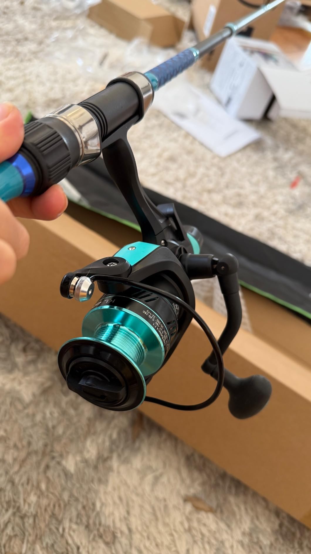 Sougayilang 3 Piece Baitfeeder Combo Surf Fishing Rod Combo Medium/Heavy Travel Spinning Rod with 4000 Size Reel (9'/10'/11'/12') customer photo 1