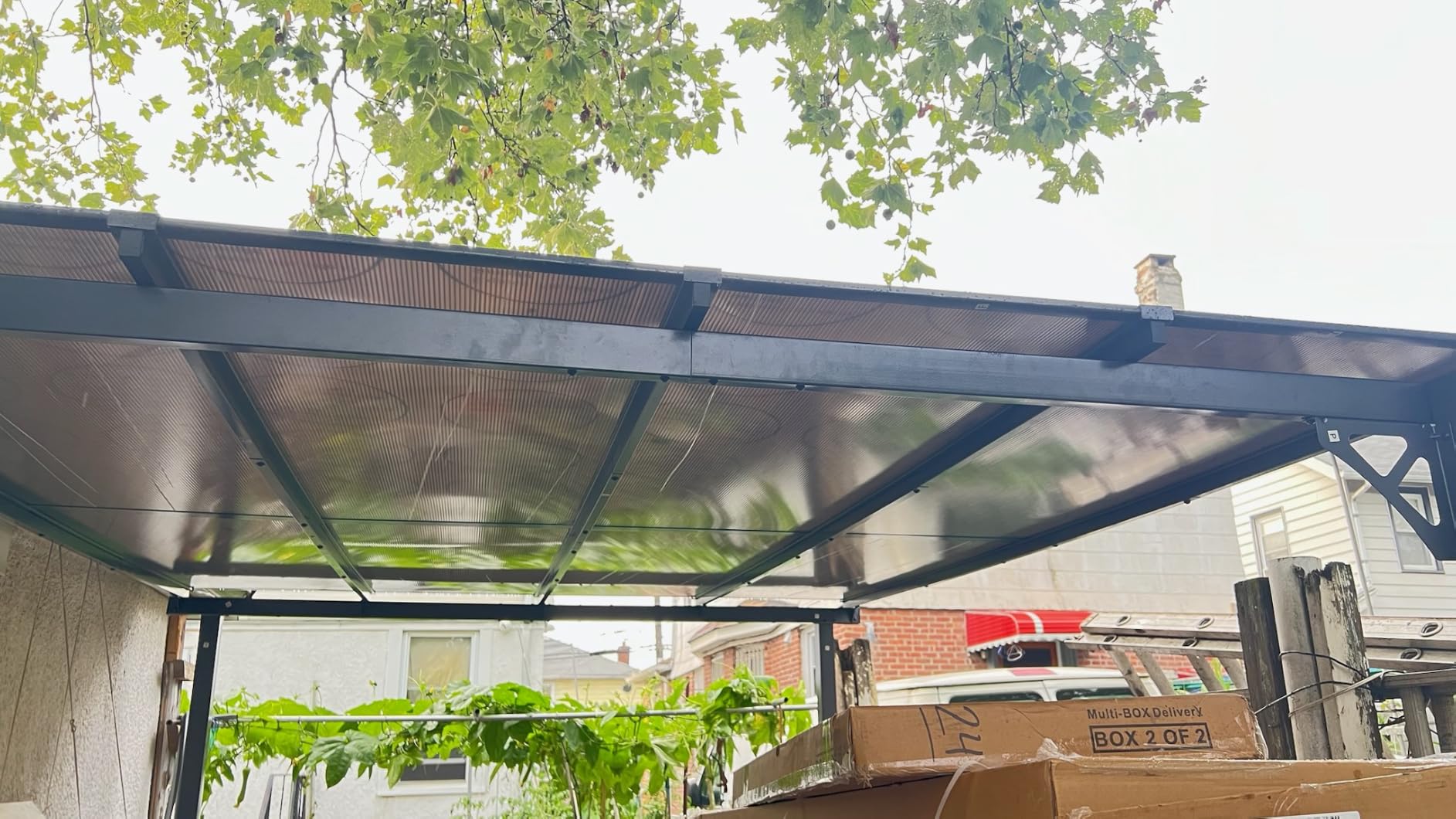 Aoxun 12’x10’ Gazebo for Patio, Gazebo Pergola with Sloped Roof, Black customer photo 2