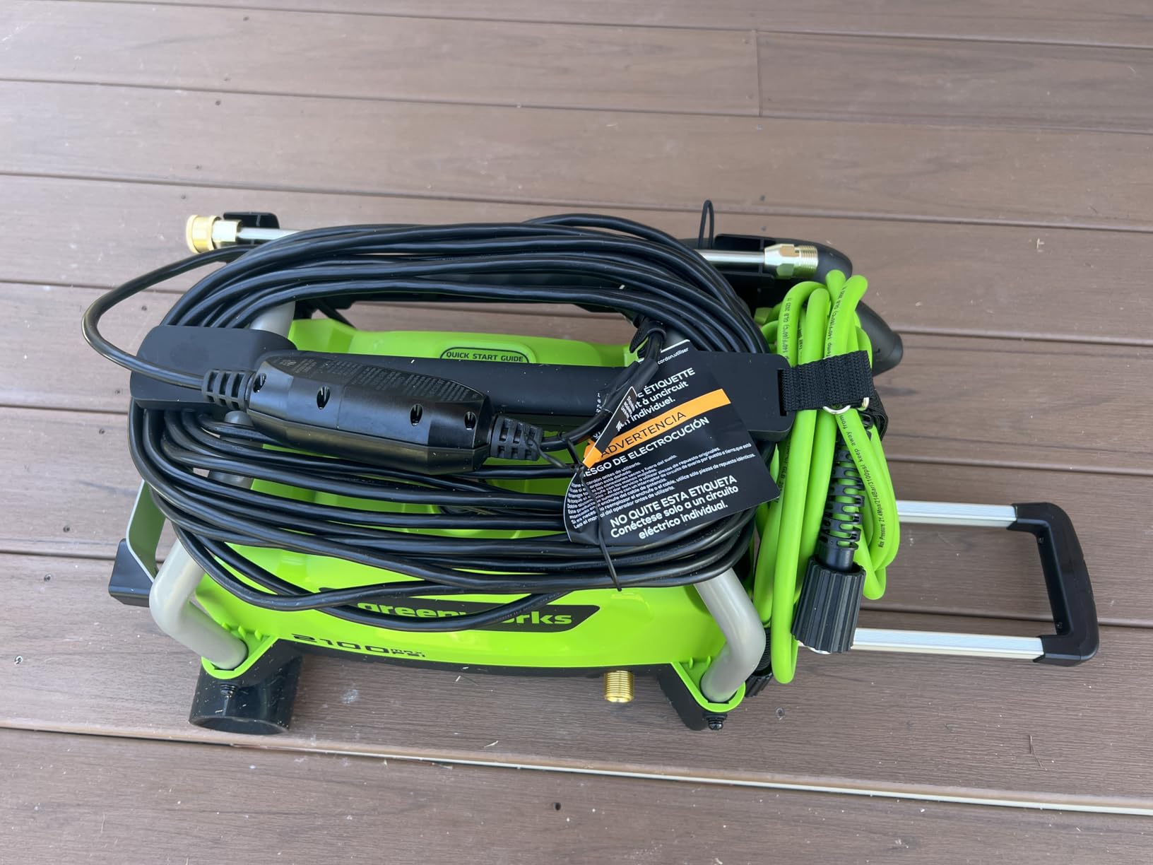 Greenworks 2100 PSI (1.2 GPM) Electric Pressure Washer customer photo 2