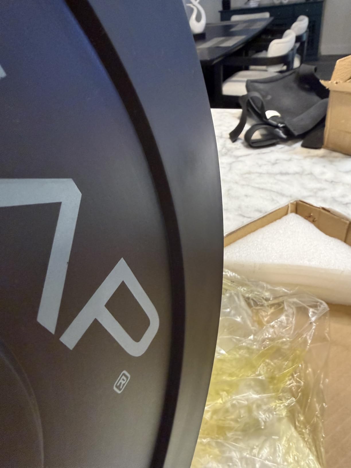 CAP 2-inch Olympic Bumper Plate Weight Set | 100-370 lbs | Multiple Colors | Storage Rack Optional customer photo 1