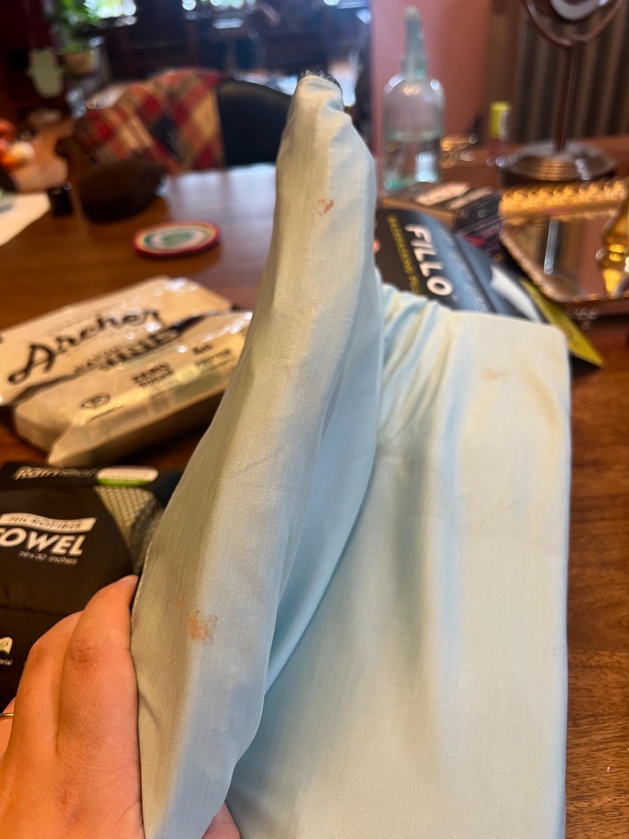 NEMO Equipment Fillo Camping Pillow - Blue Horizon/Ombre Blue customer photo 2