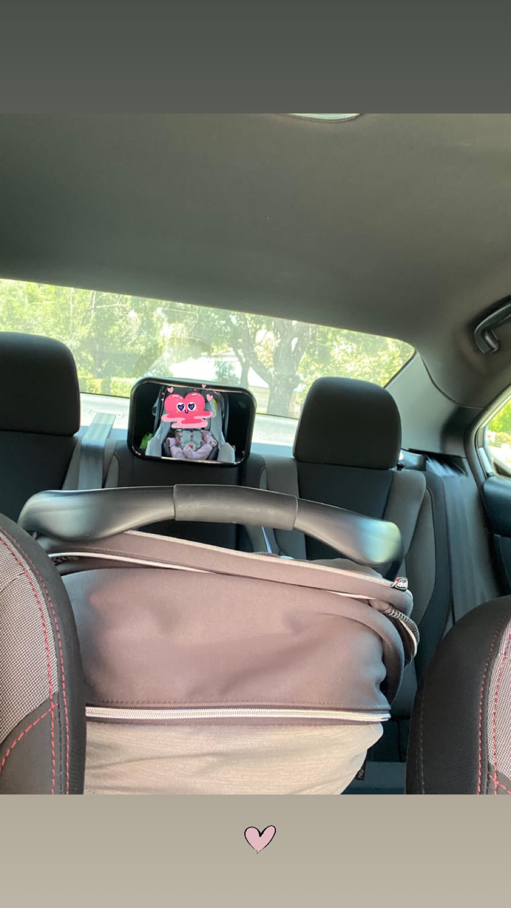 Lamicall Backseat Baby Car Mirror, Safe Never Shake & Fall, Wide Clear View customer photo 1