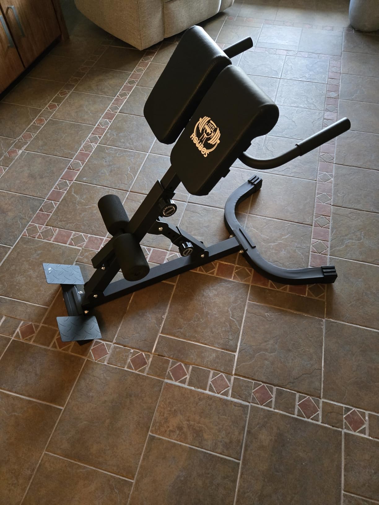 Roman Chair Hyper Back Extension Machine, Foldable for Home Gym customer photo 2