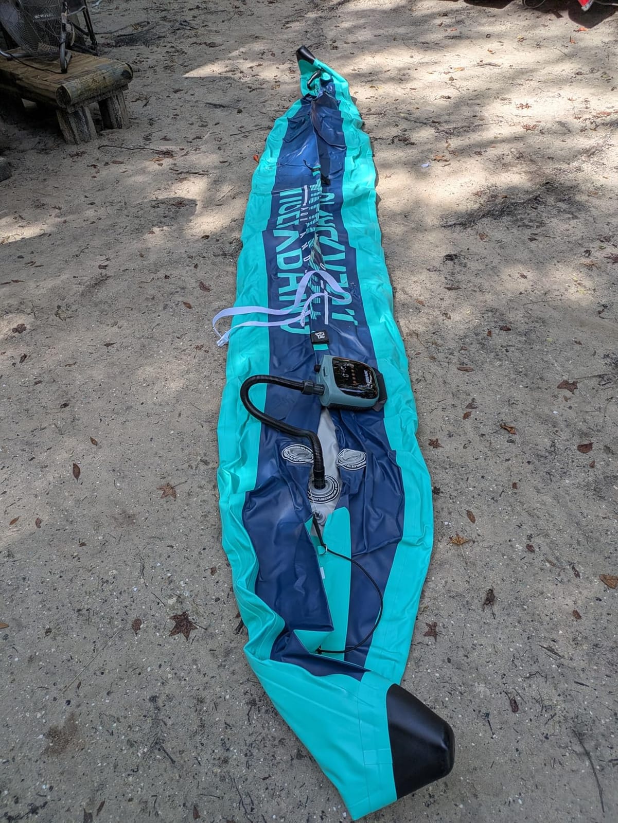 TIGERXBANG 13.8'x37.8''x9.4'' Inflatable 2 Person Kayak, Touring Boat for Adults/Youth, Kayak Set with Removable Seat, Double Paddles, Foot Pedals, Hand Pump and Multifunctional Accessories customer photo 2