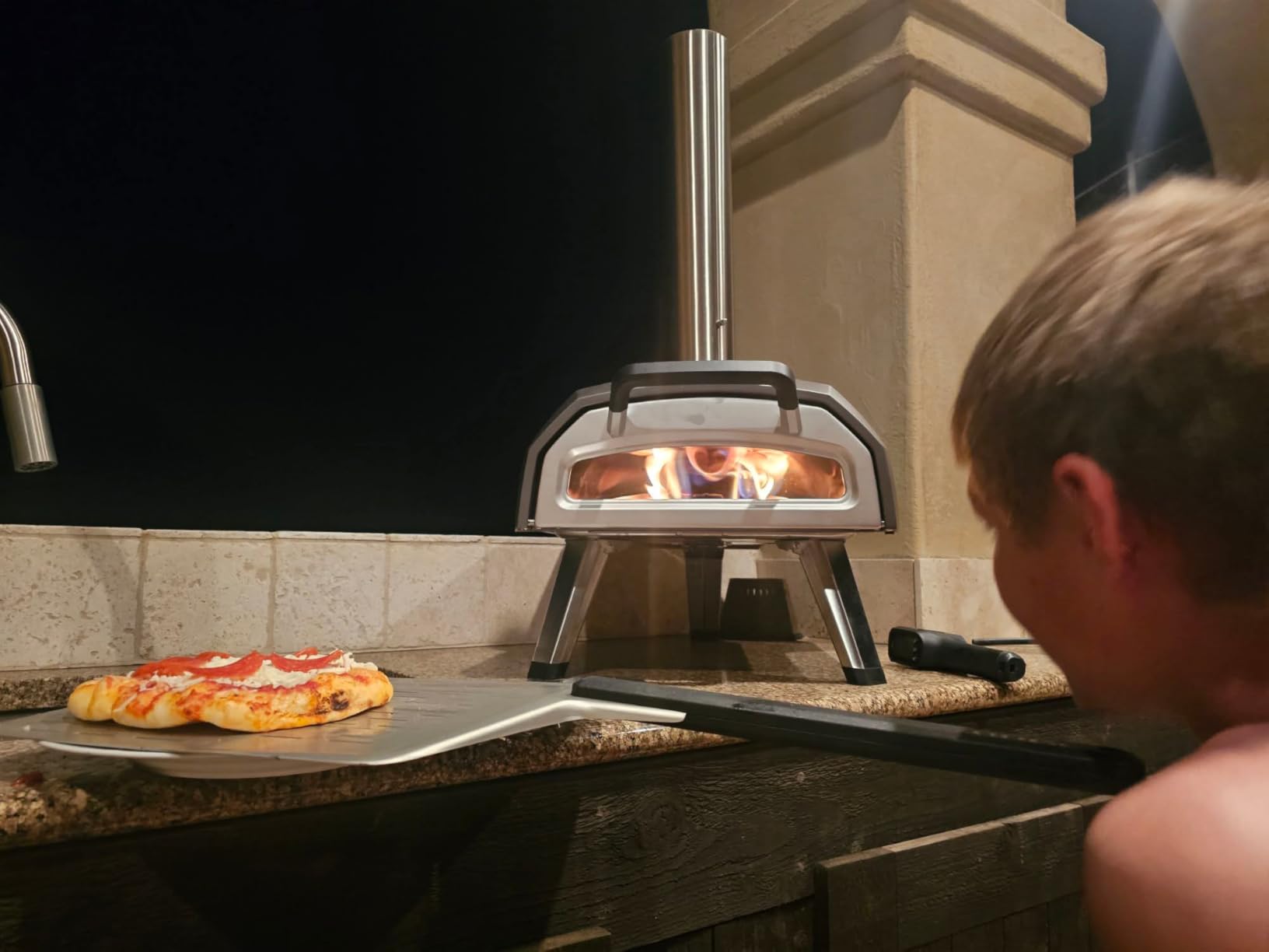 Ooni Karu 2 Multi-Fuel Outdoor Pizza Oven - Wood and Gas Outdoor Pizza Oven with Pizza Stone & Intergrated Thermometer, Pizza Oven Outdoor, Dual Fuel 12 Inch Pizza Maker, Outdoor Cooking Grill customer photo 1