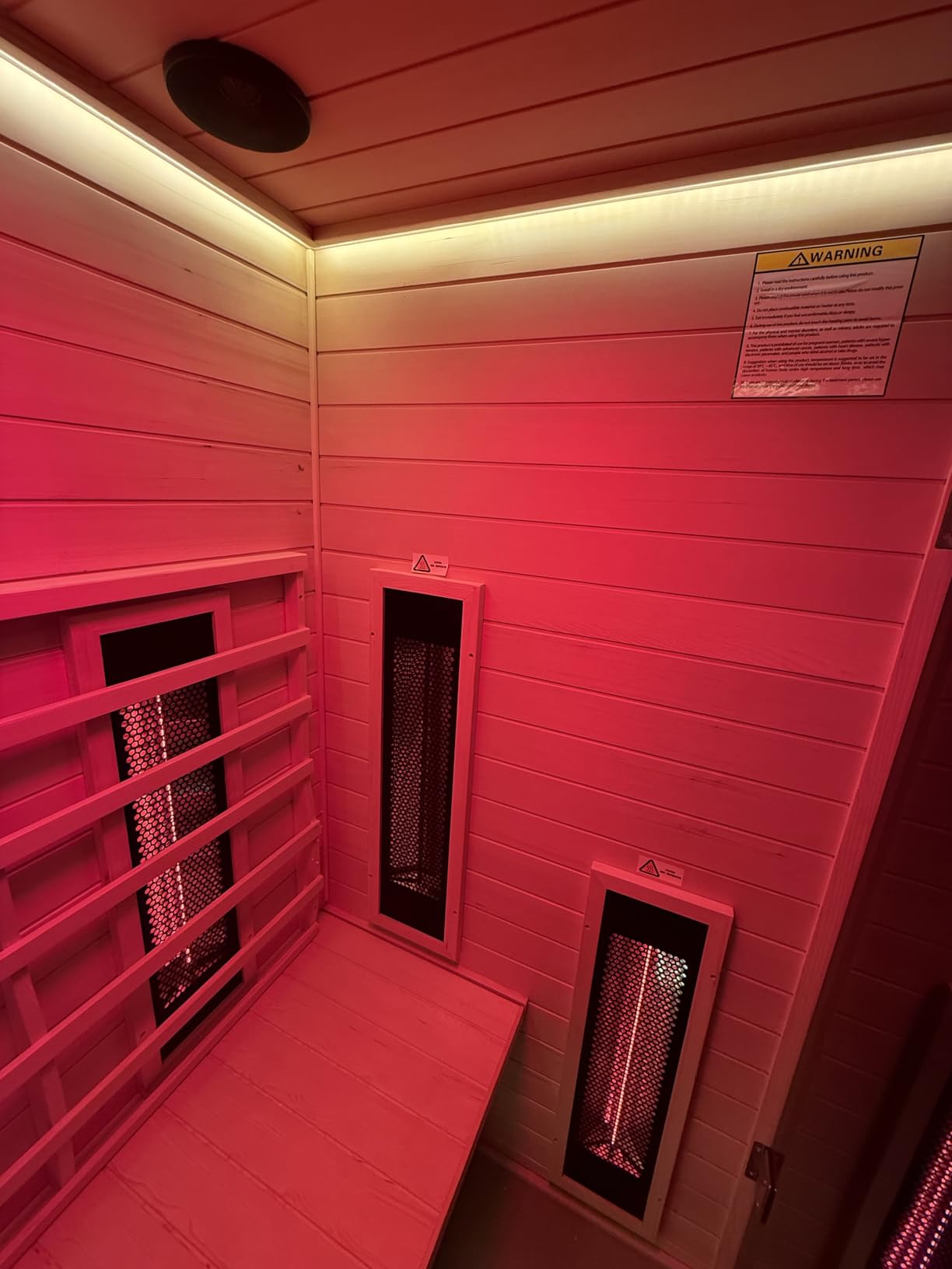 3 Person Ceramic Infrared Sauna Far Infrared Indoor Saunas for Home customer photo 1