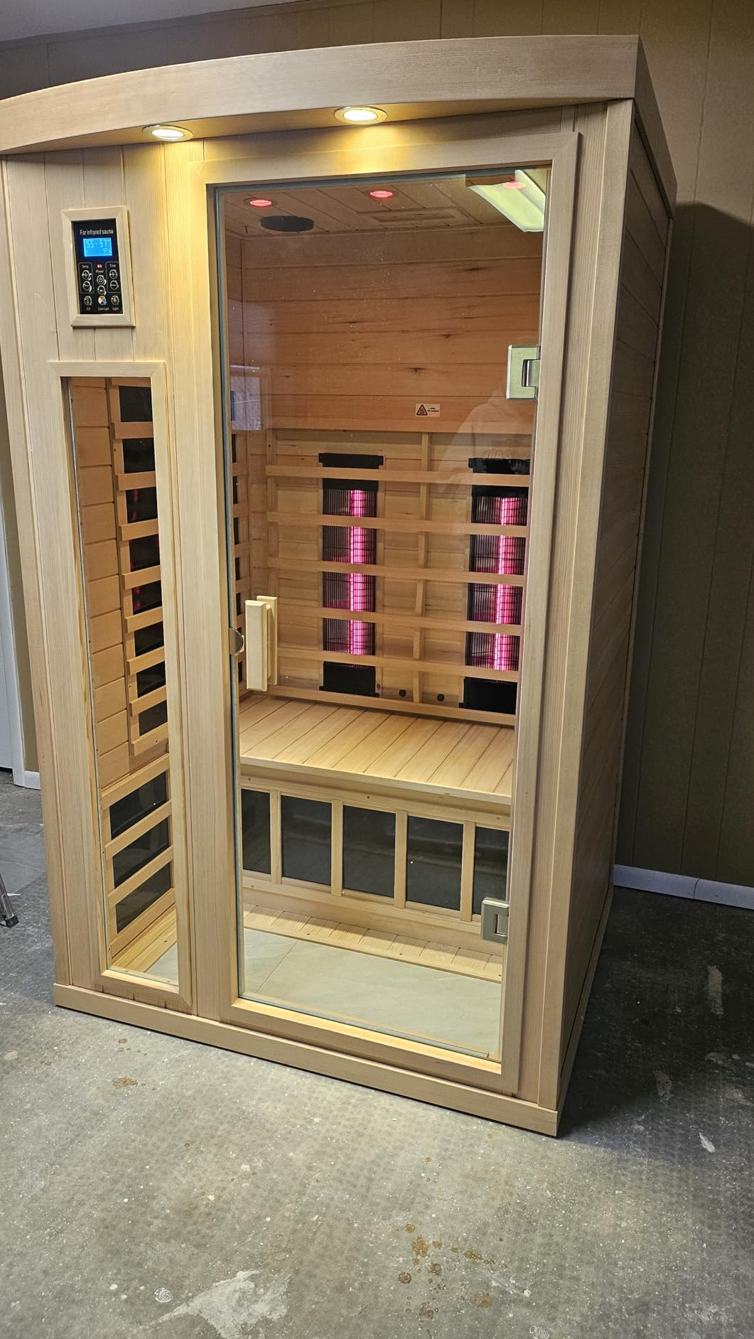 3 Person Ceramic Infrared Sauna Far Infrared Indoor Saunas for Home customer photo 2