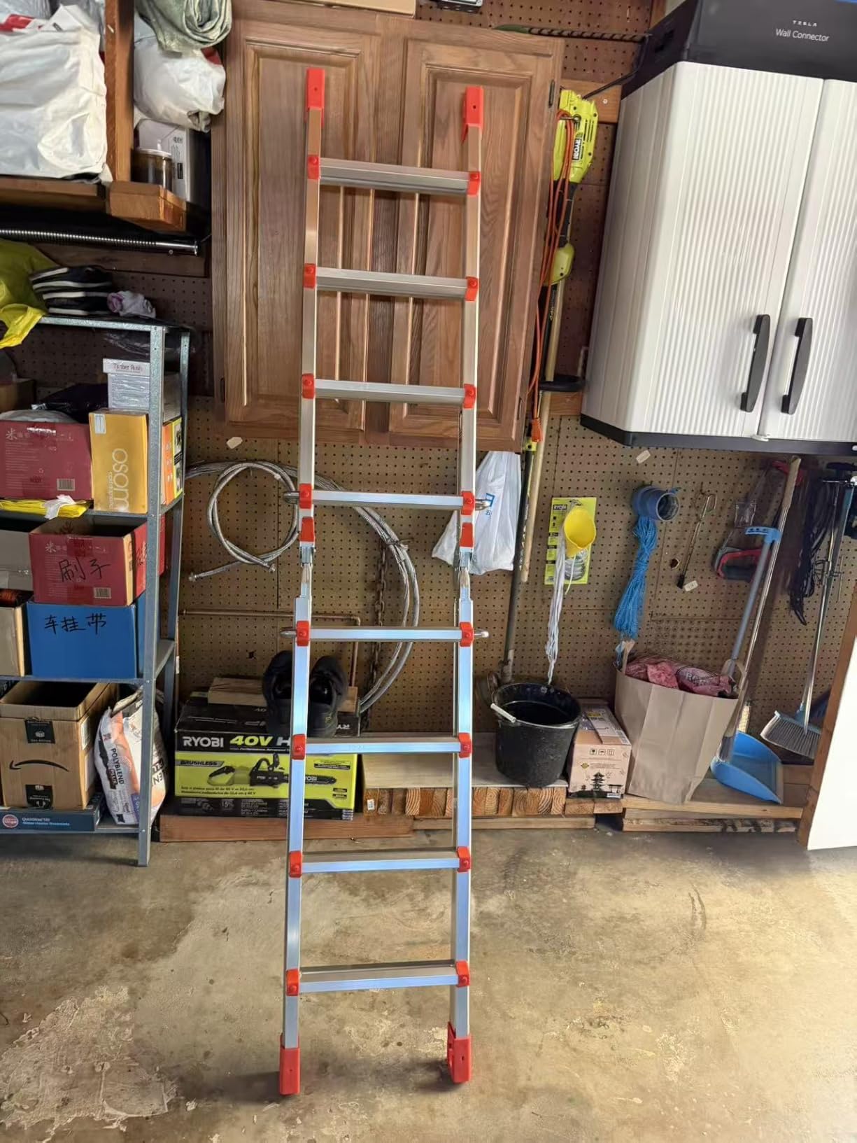 Soctone Ladder, A Frame Extension Ladder, 14 Ft Multi Position Ladder customer photo 2