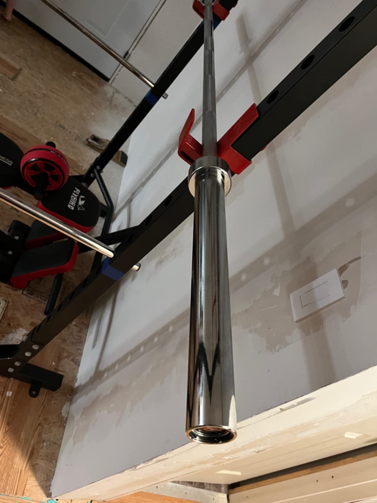PAPABABE 7ft Barbell 45lb Olympic Barbell 1000/1500lbs Capacity Home Gym customer photo 1