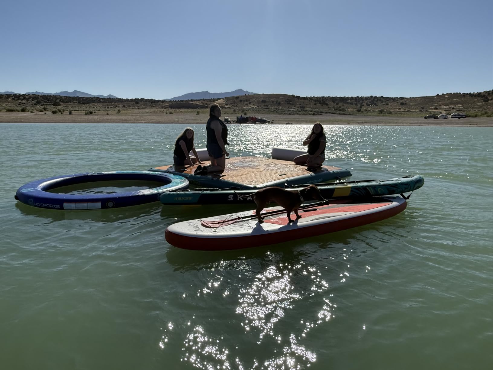 Retrospec Siesta Dock, Inflatable Floating Dock, Inflatable Platform, Lake customer photo 1
